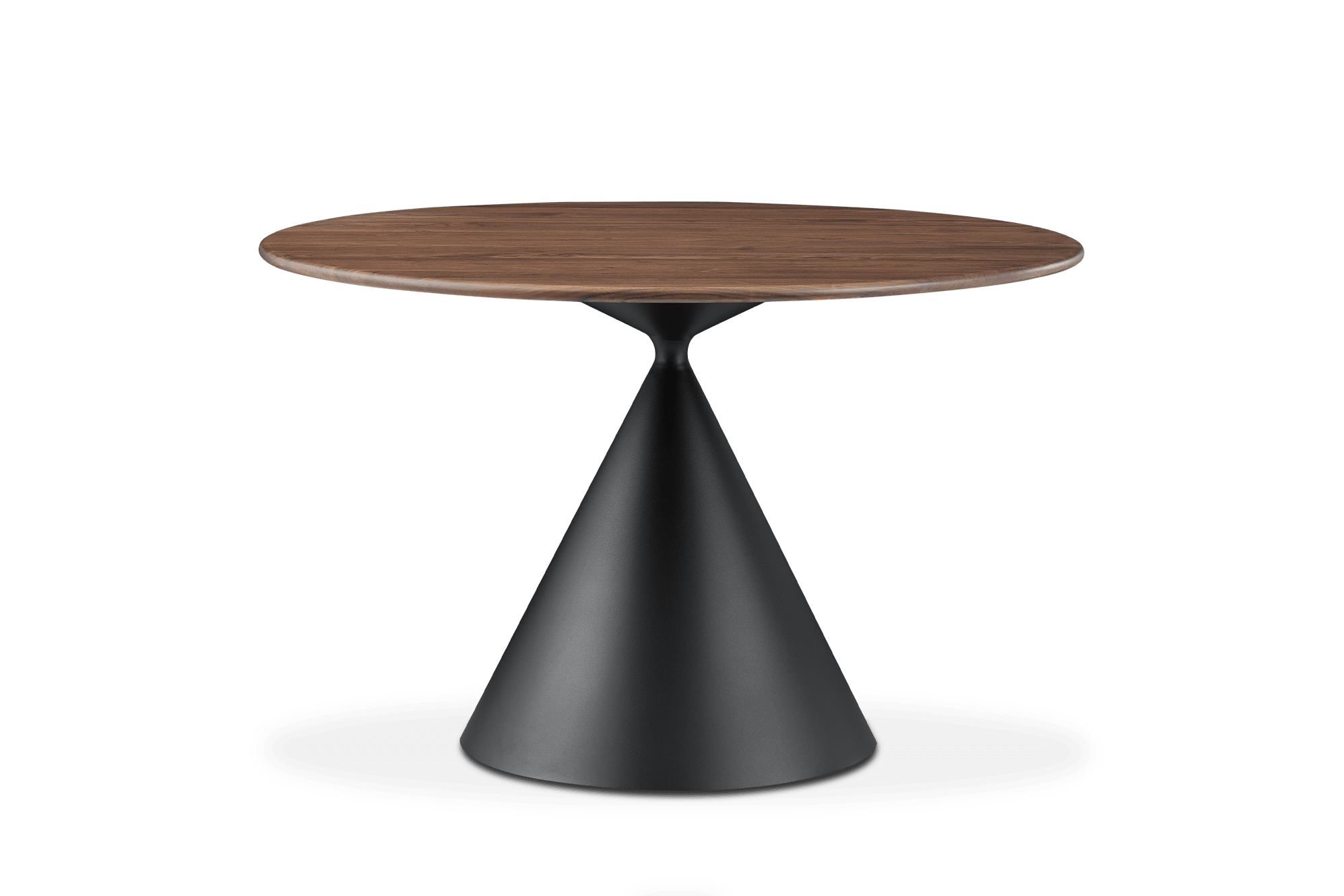 Forma Walnut Round Dining Table, 120cm