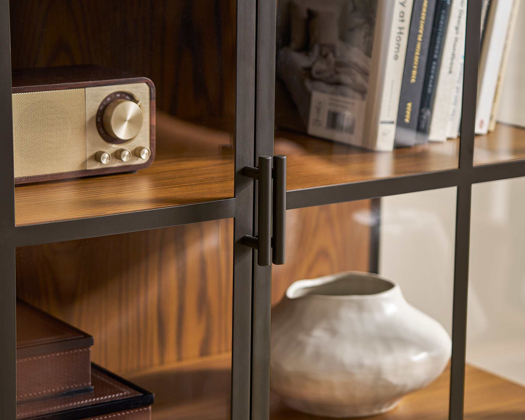 Panes Glass Tall Cabinet 4