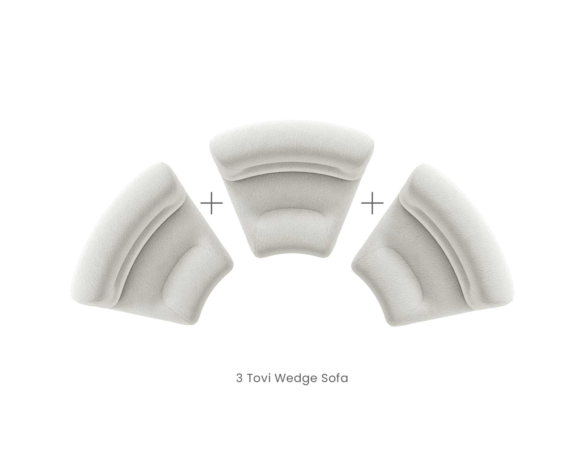 Tovi Performance Boucle Curve 3 Seater Sofa 8