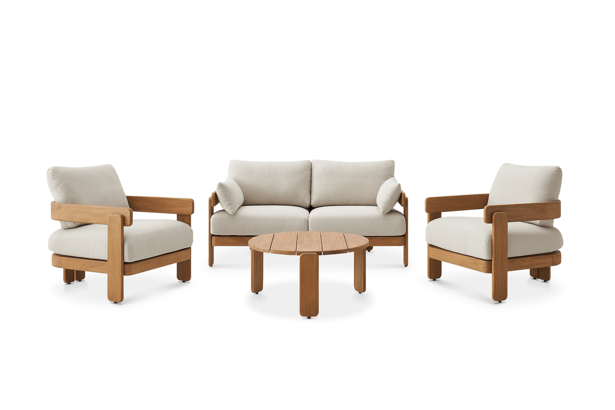 Eden Outdoor Sofa, 2 Lounge Chair & Coffee Table Set 2