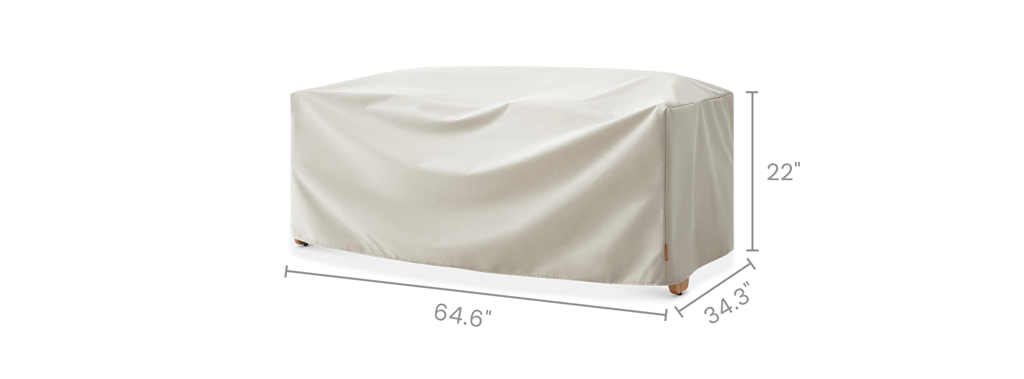 dimension of Eden Outdoor Loveseat Cover