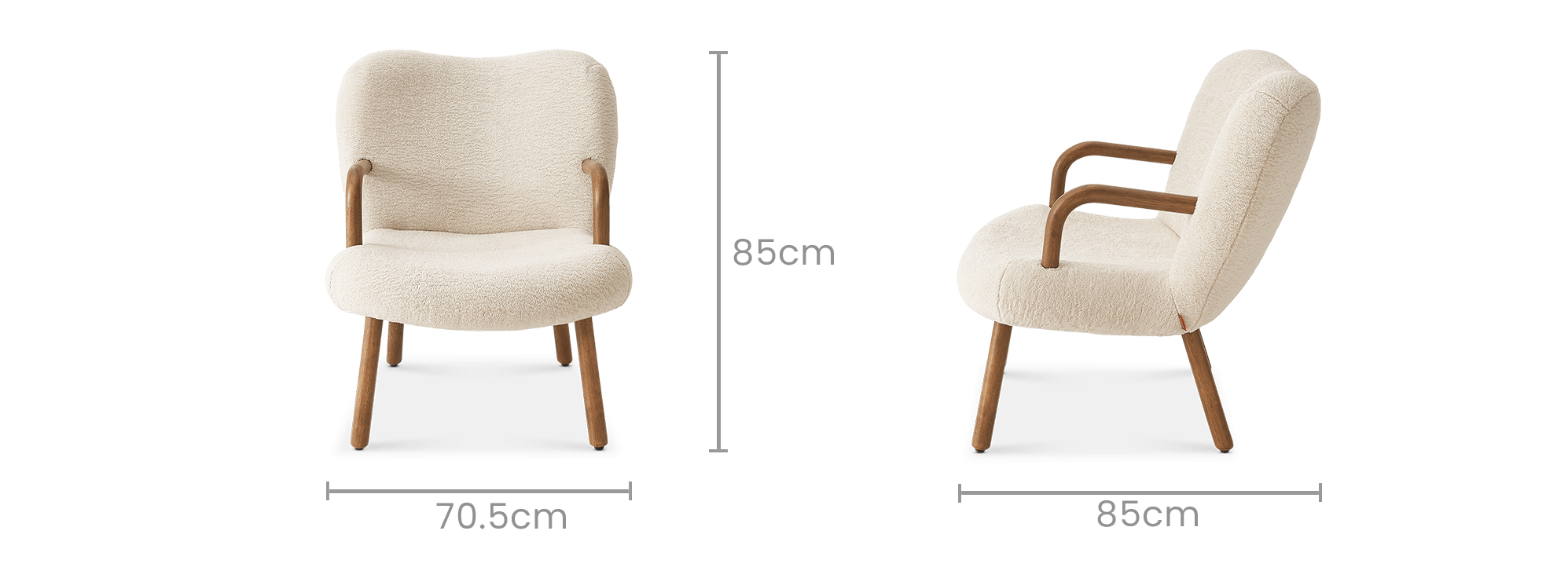 dimension of Winora Armchair