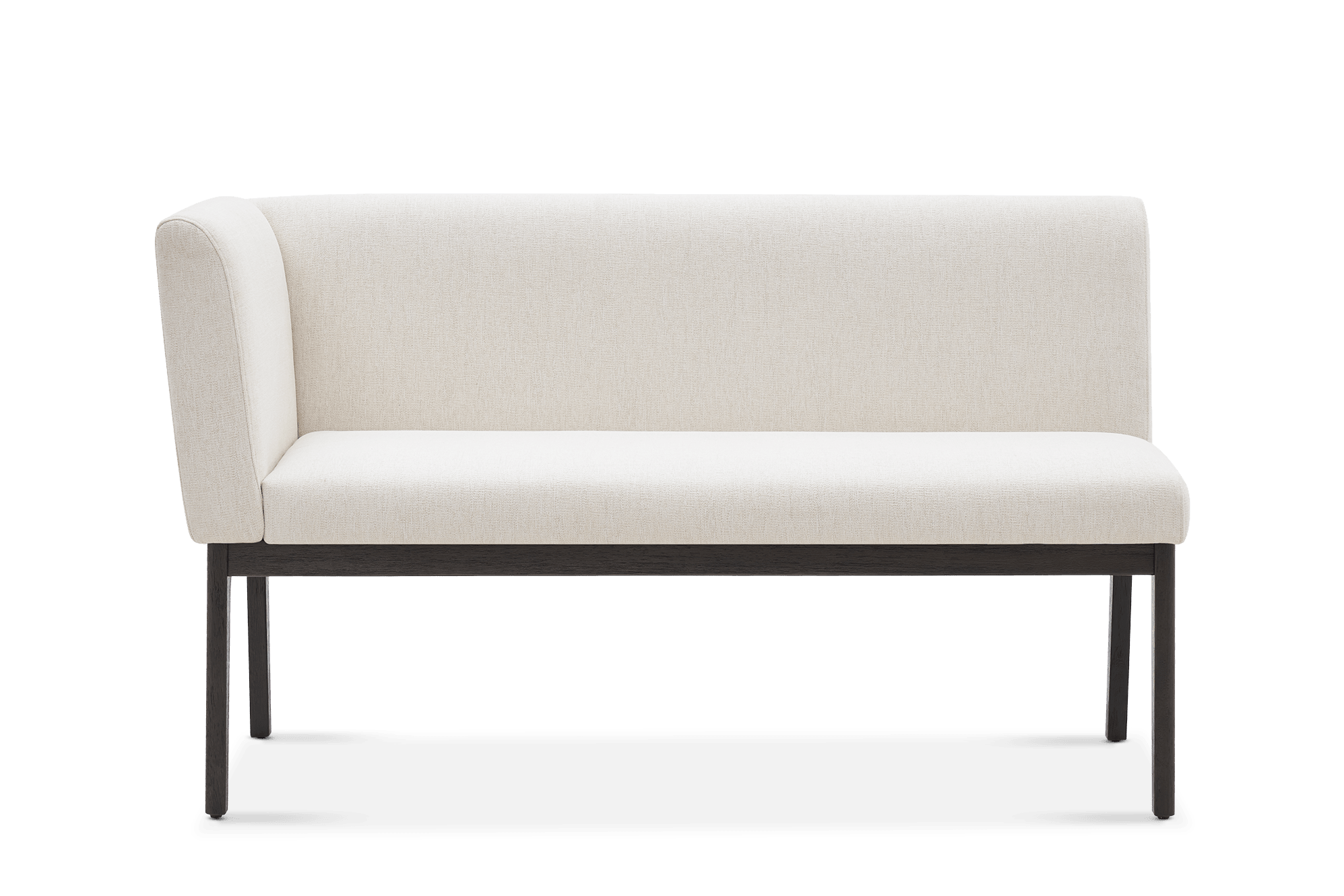 Elliot Left Banquette Bench, (Performance Anderson) Cream (Espresso)
