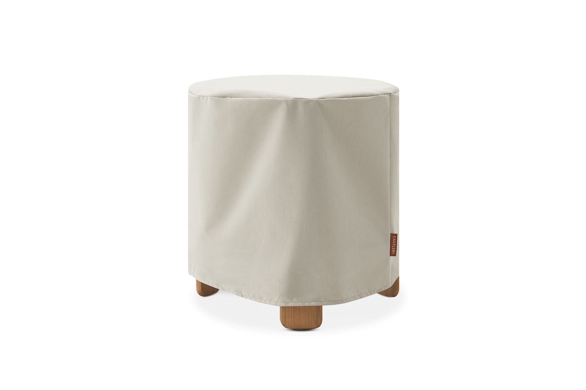 Eden Outdoor Round Side Table Cover, Ivory