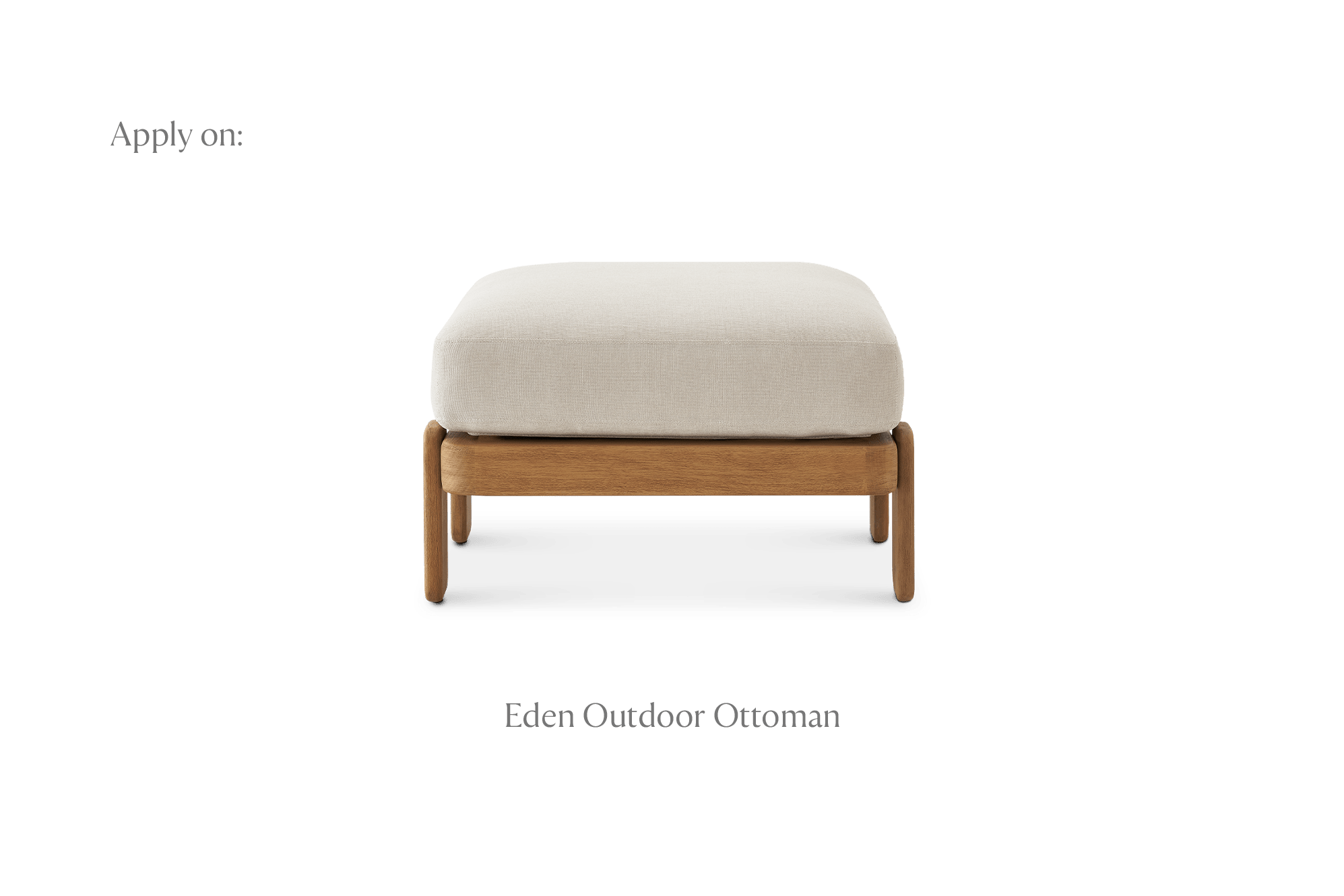 Eden Outdoor Ottoman Cover 4