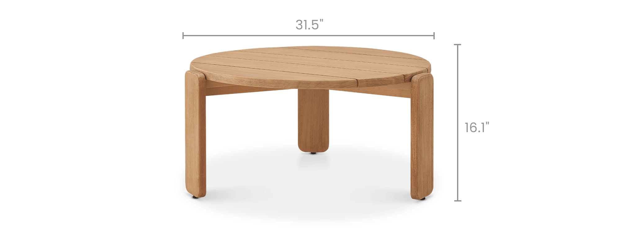 dimension of Eden Outdoor Round Coffee Table