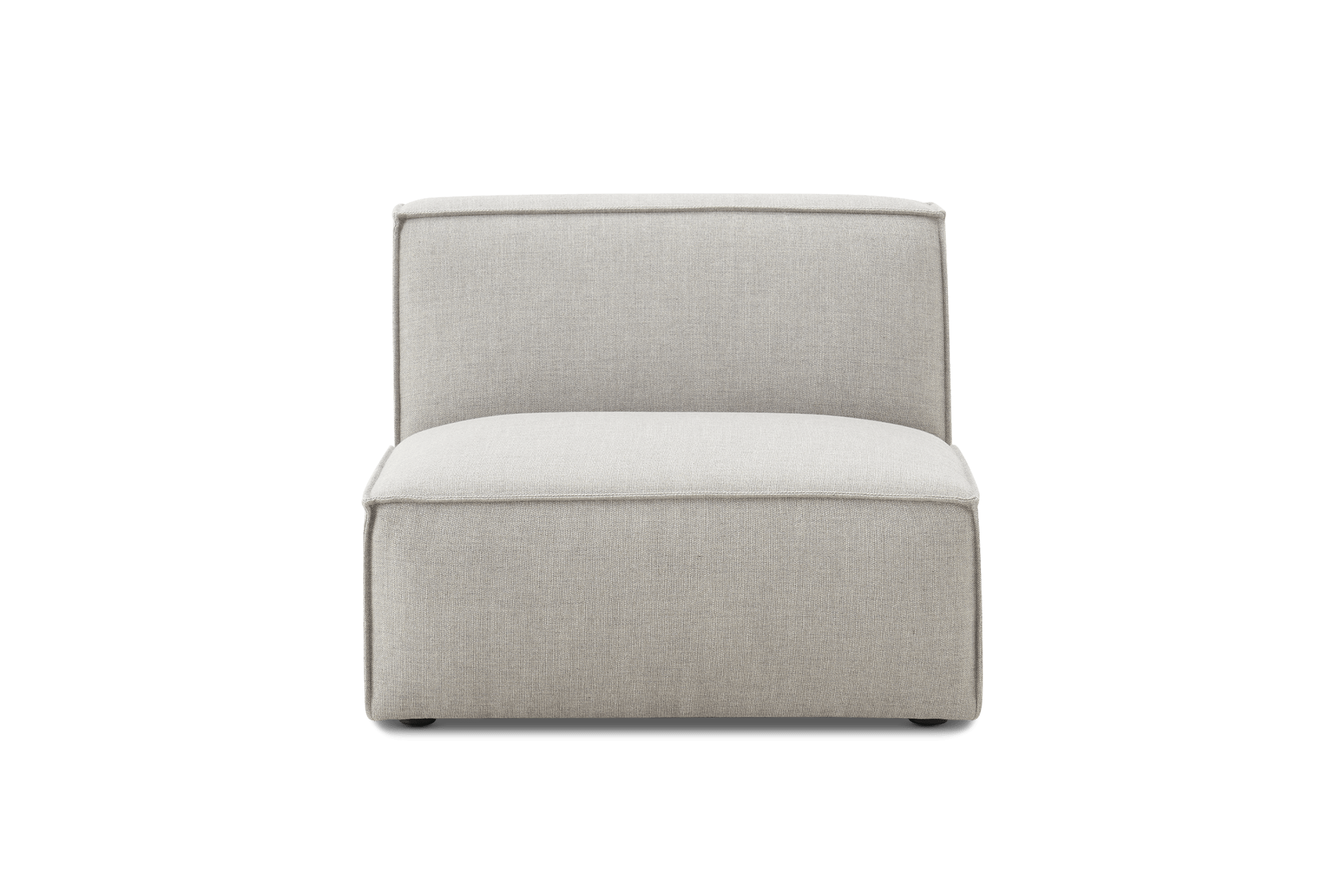 Jonathan Armless Sofa, (Performance Twill) Dove Grey