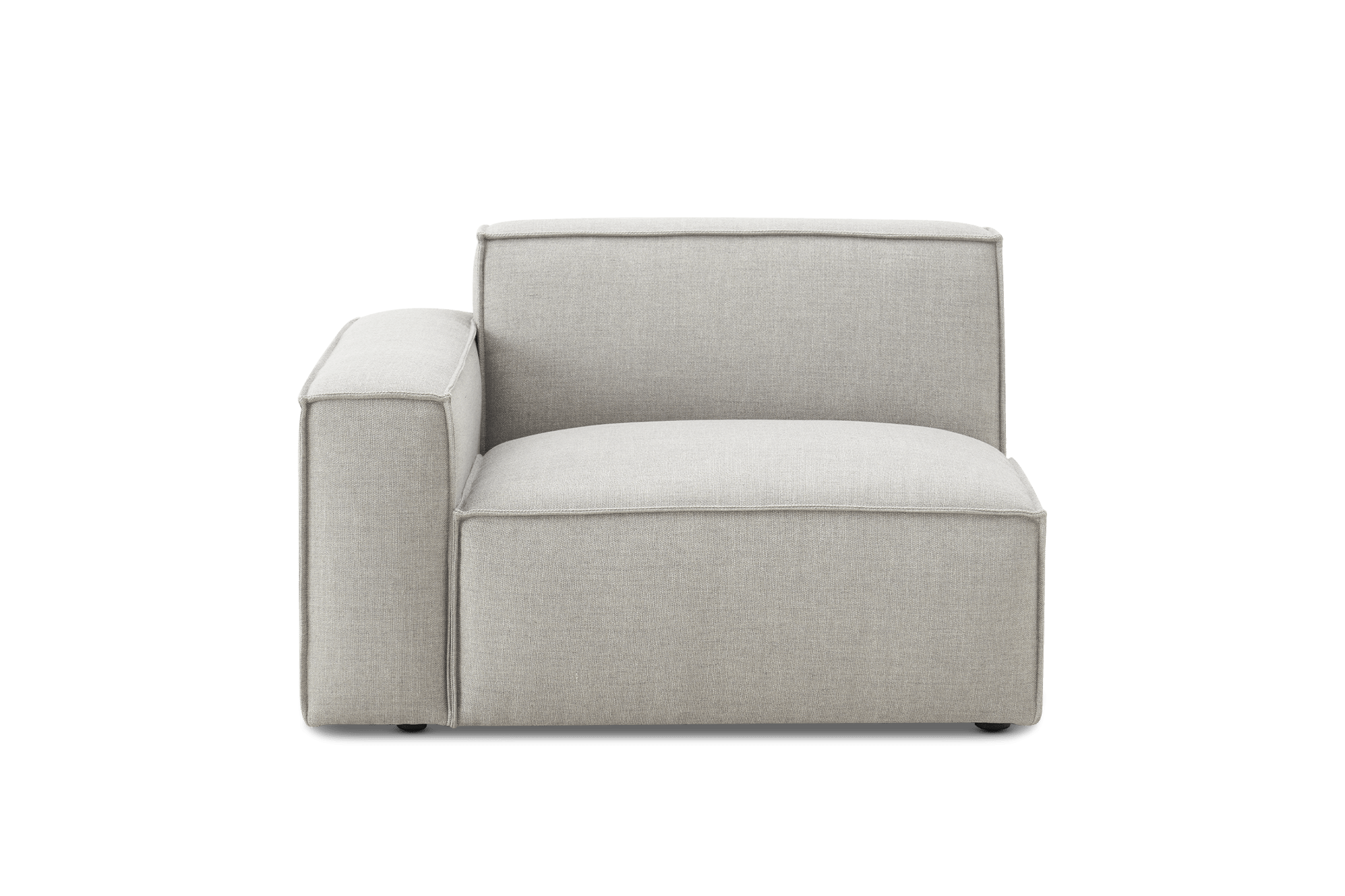 Jonathan Left Arm Sofa, (Performance Twill) Dove Grey