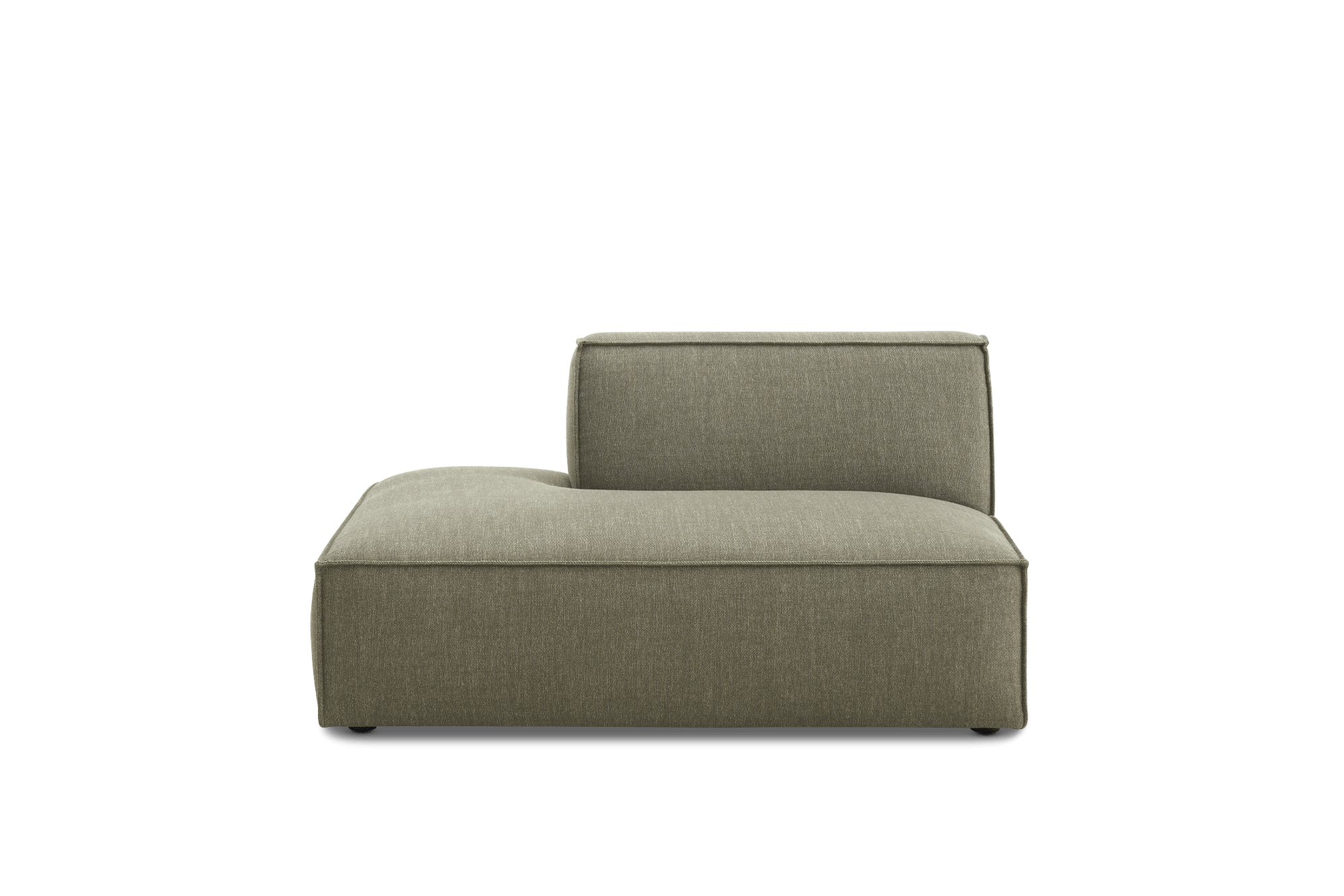 Jonathan Left Chaise, (Performance Twill) Moss