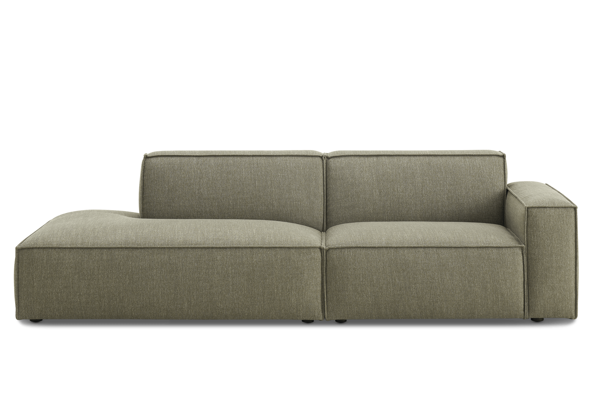 Jonathan Side Chaise Sofa Left Facing, (Performance Twill) Moss