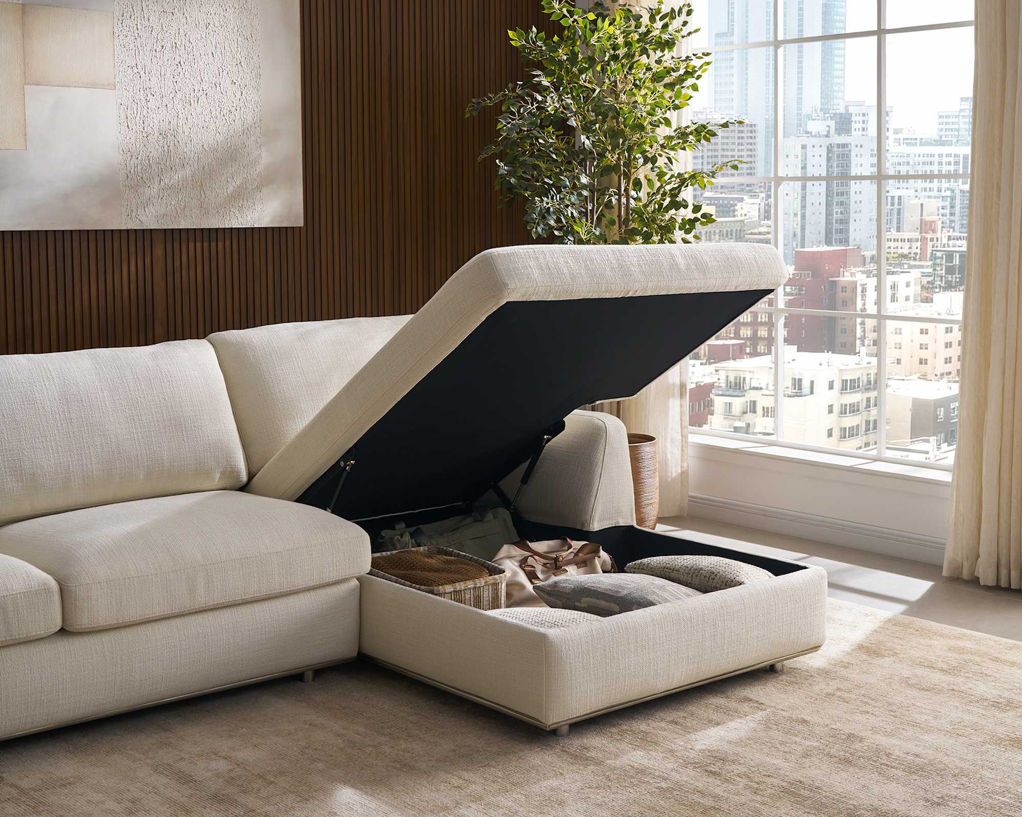 Hamilton Chaise Sectional Sofa Bed 8