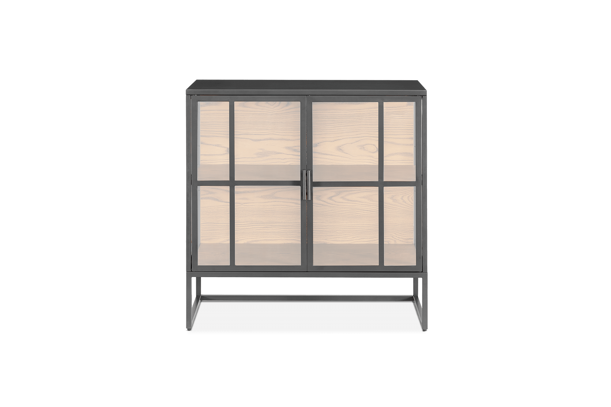 Panes Clear Glass Sideboard, 80cm