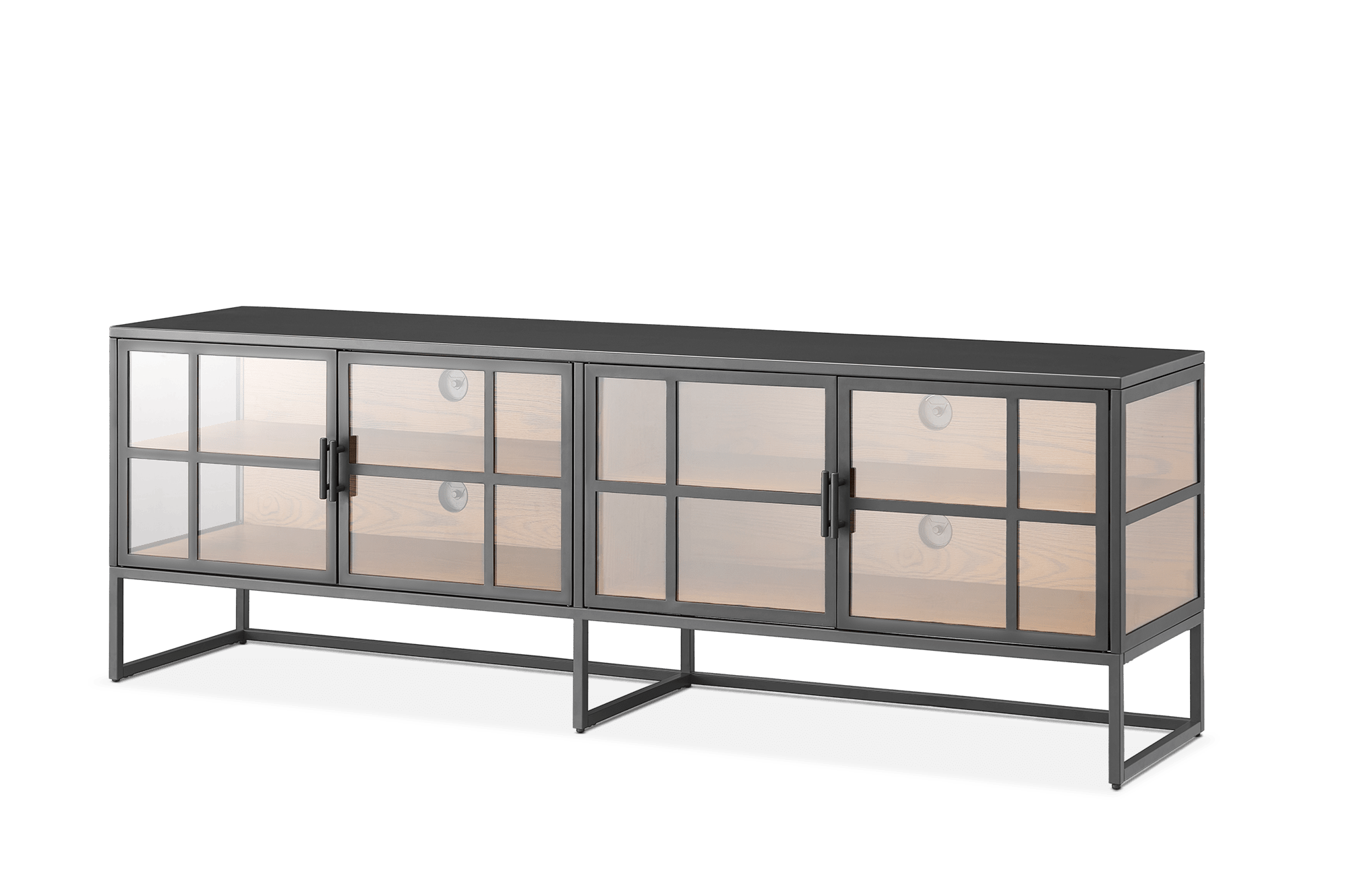 Panes Glass TV Console 7