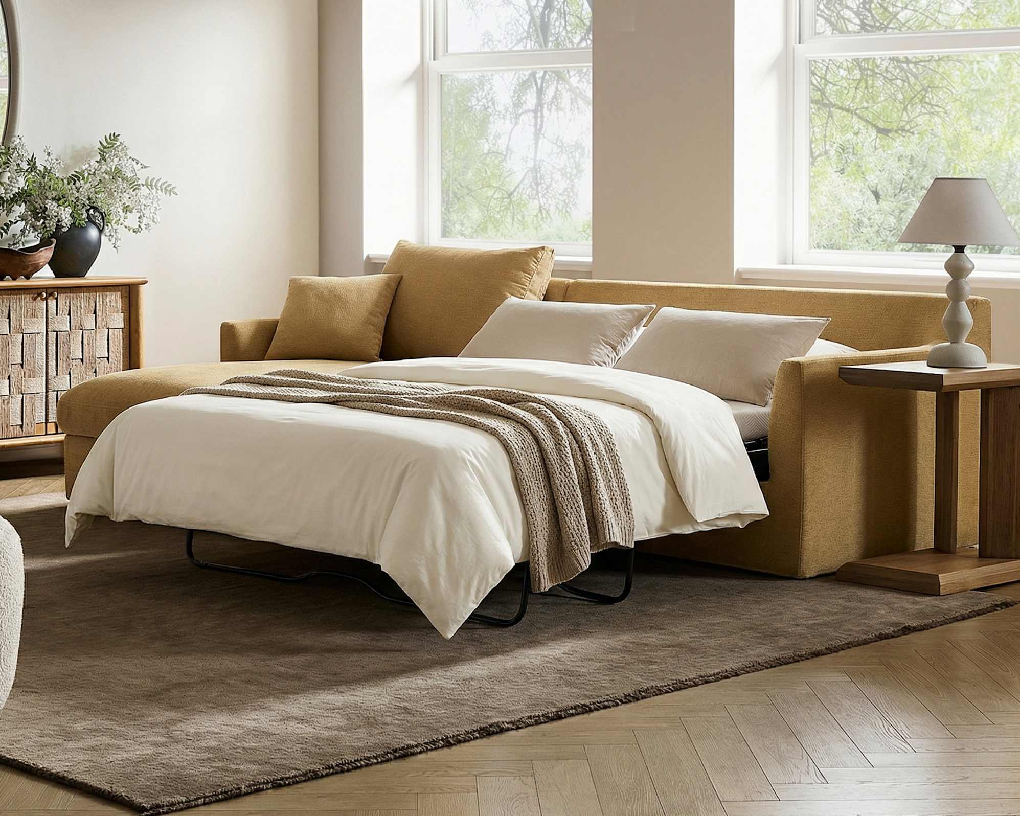 Agnes Right Arm Sofa Bed 3