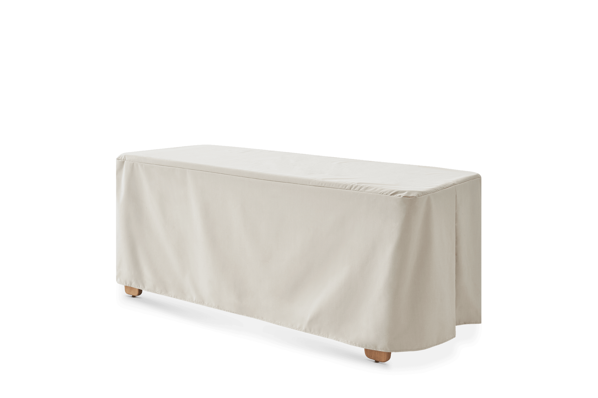 Eden Outdoor Dining Table 63" Cover, Ivory