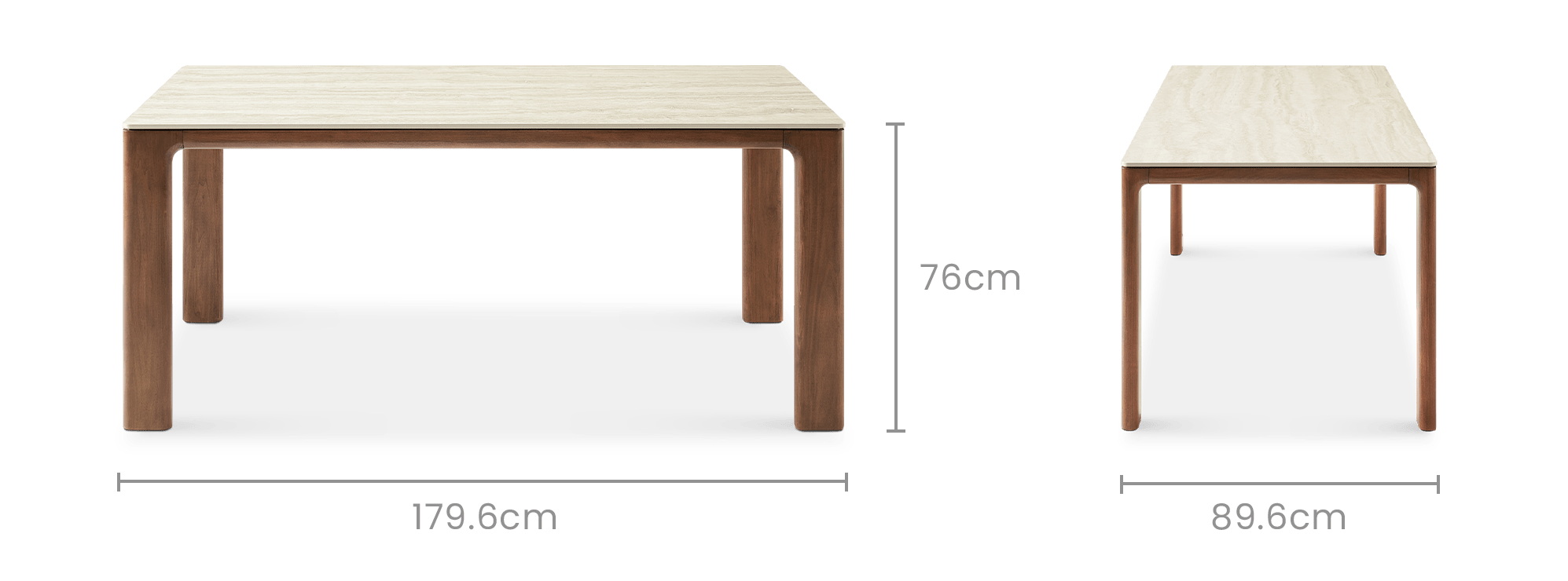dimension of Arlen Sintered Stone Dining Table