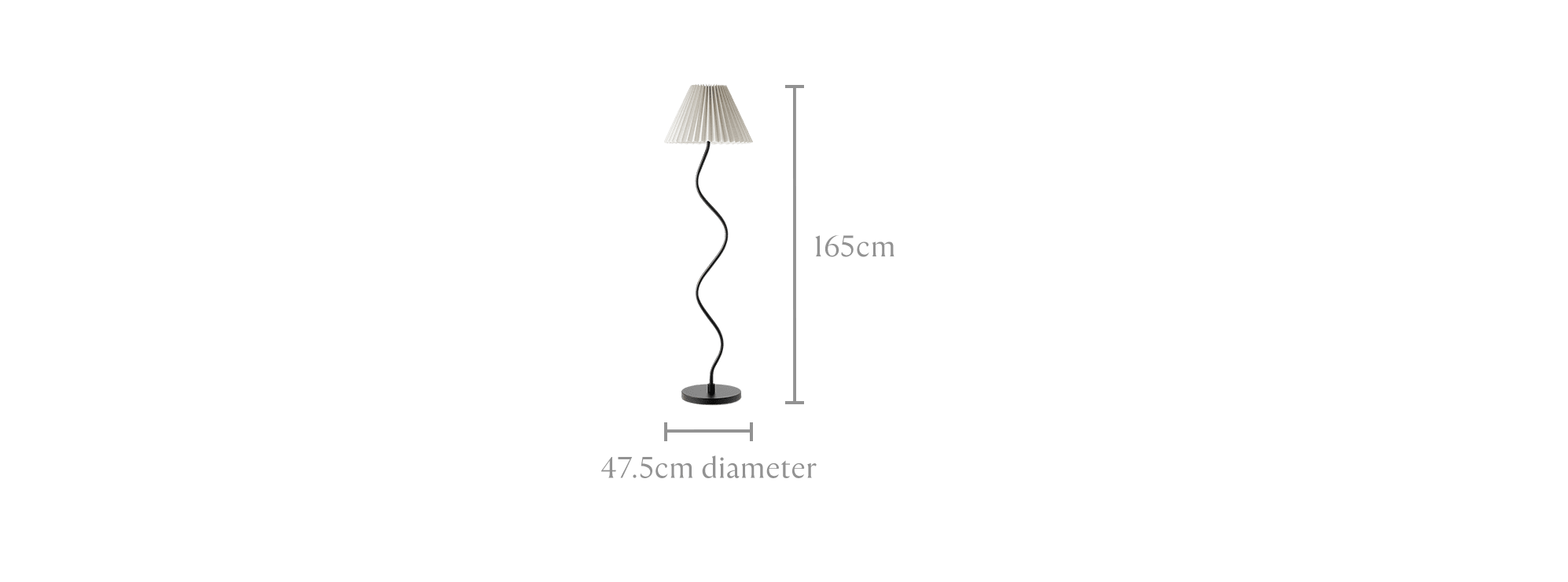 dimension of Iris Floor Lamp