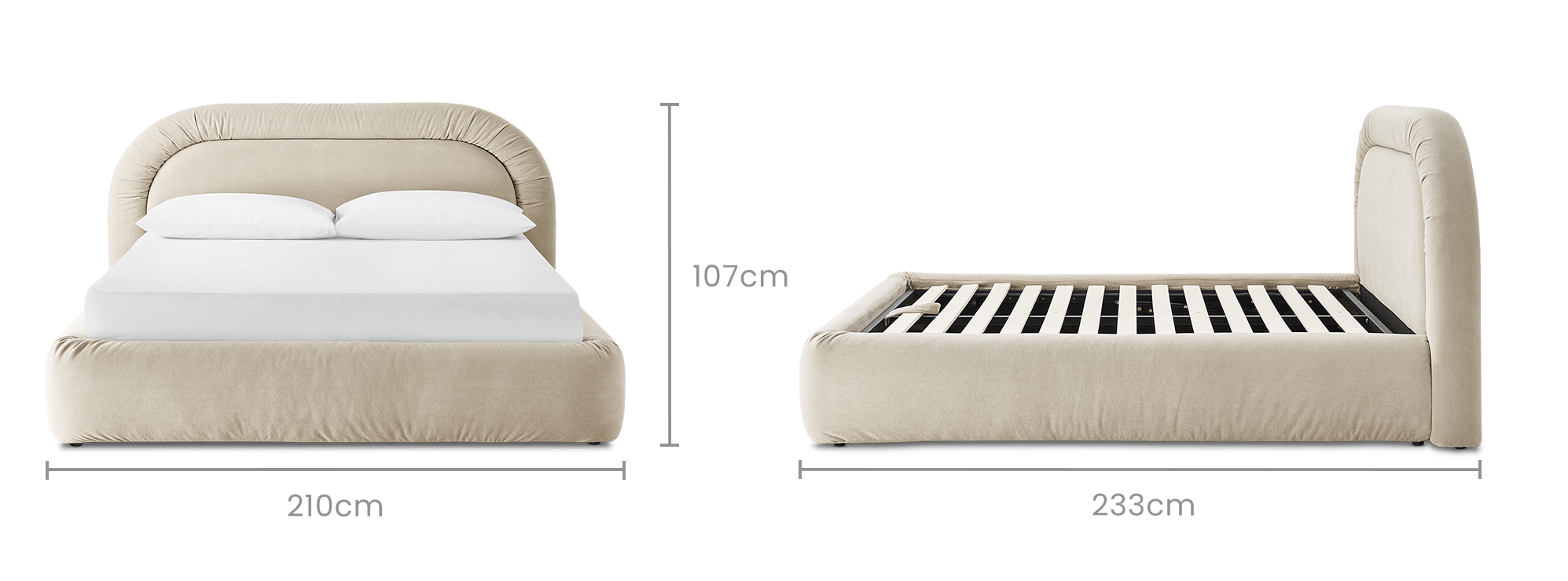 dimension of Camille Bed