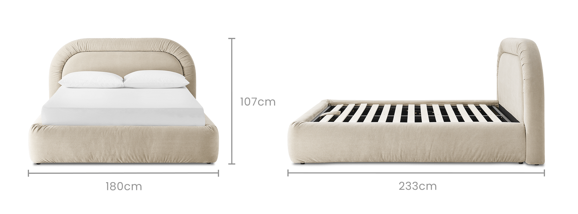 dimension of Camille Bed