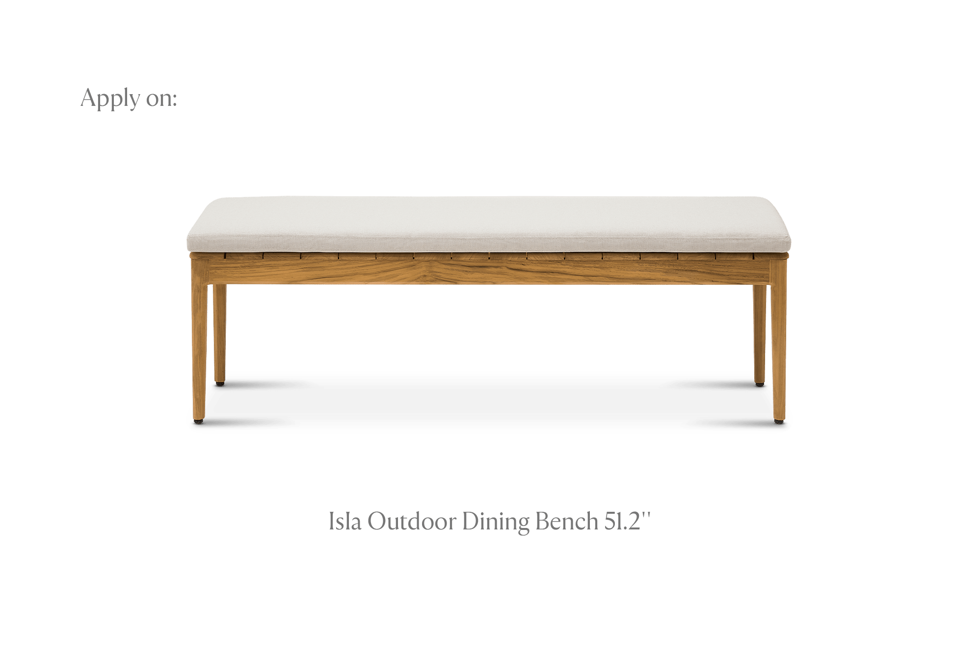 Isla Outdoor Dining Bench Cover 4