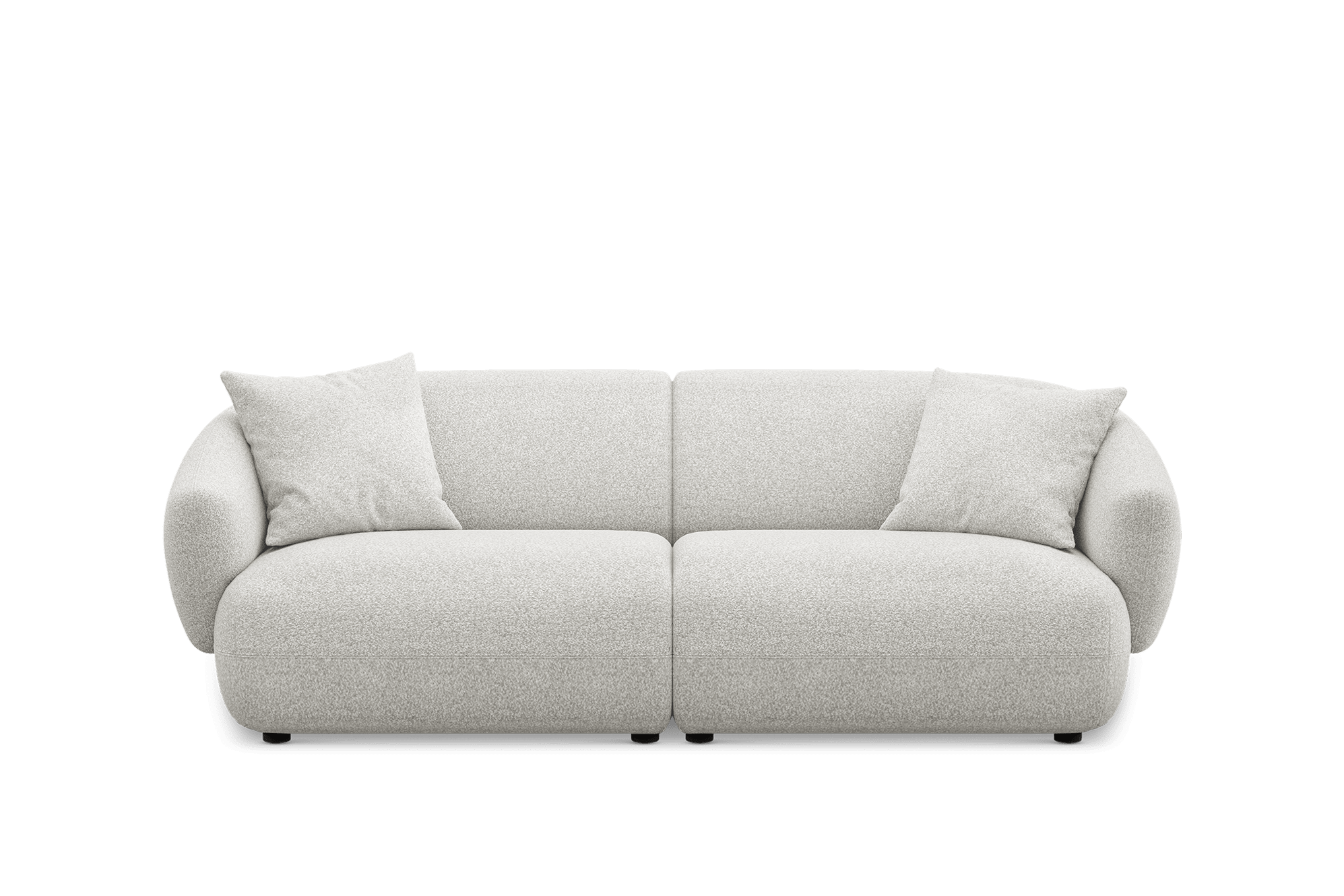 Auburn 3 Seater Sofa Customised, (Performance Boucle) Light Grey