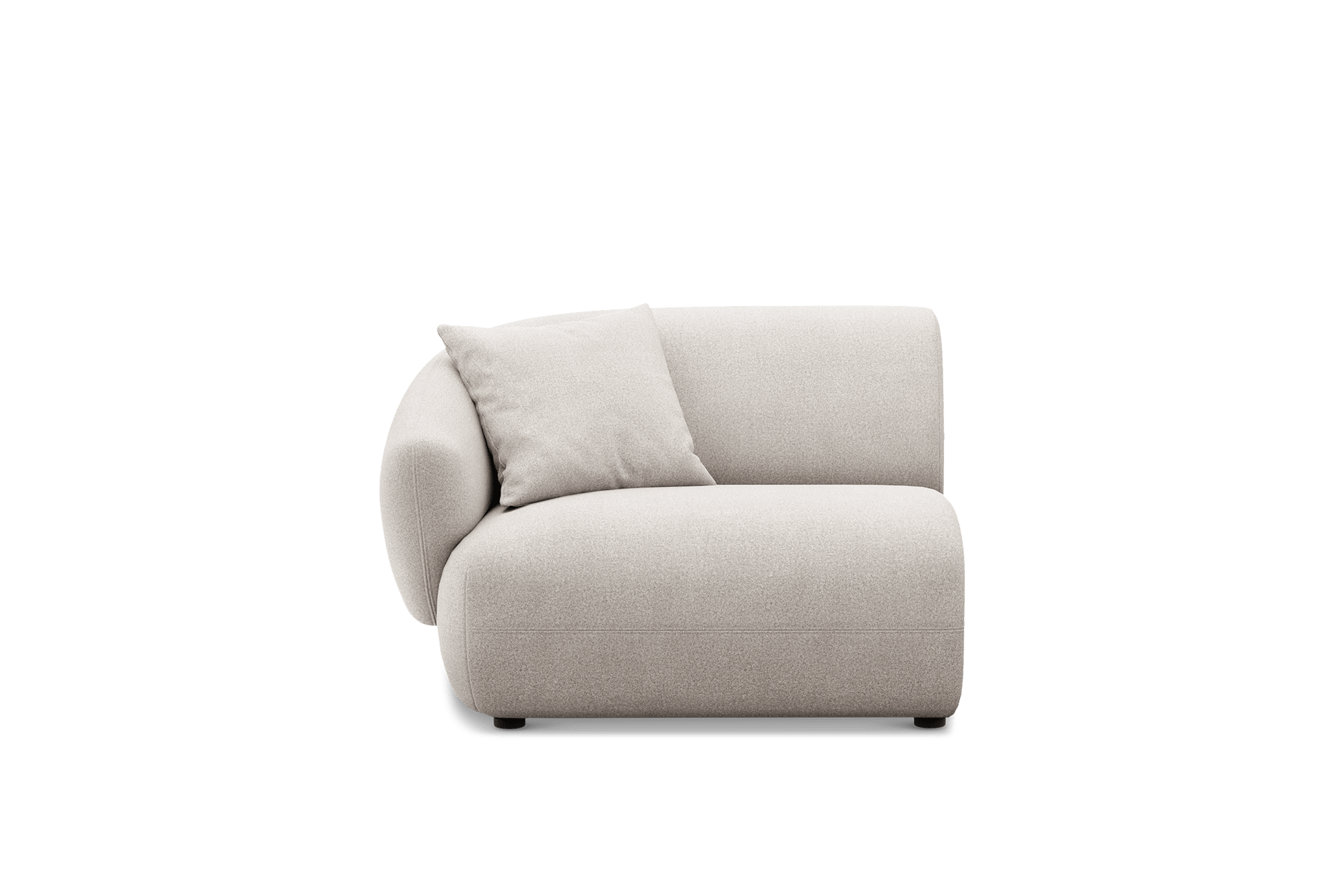 Auburn Left Arm Sofa Customised, (Performance Fleece) Cream