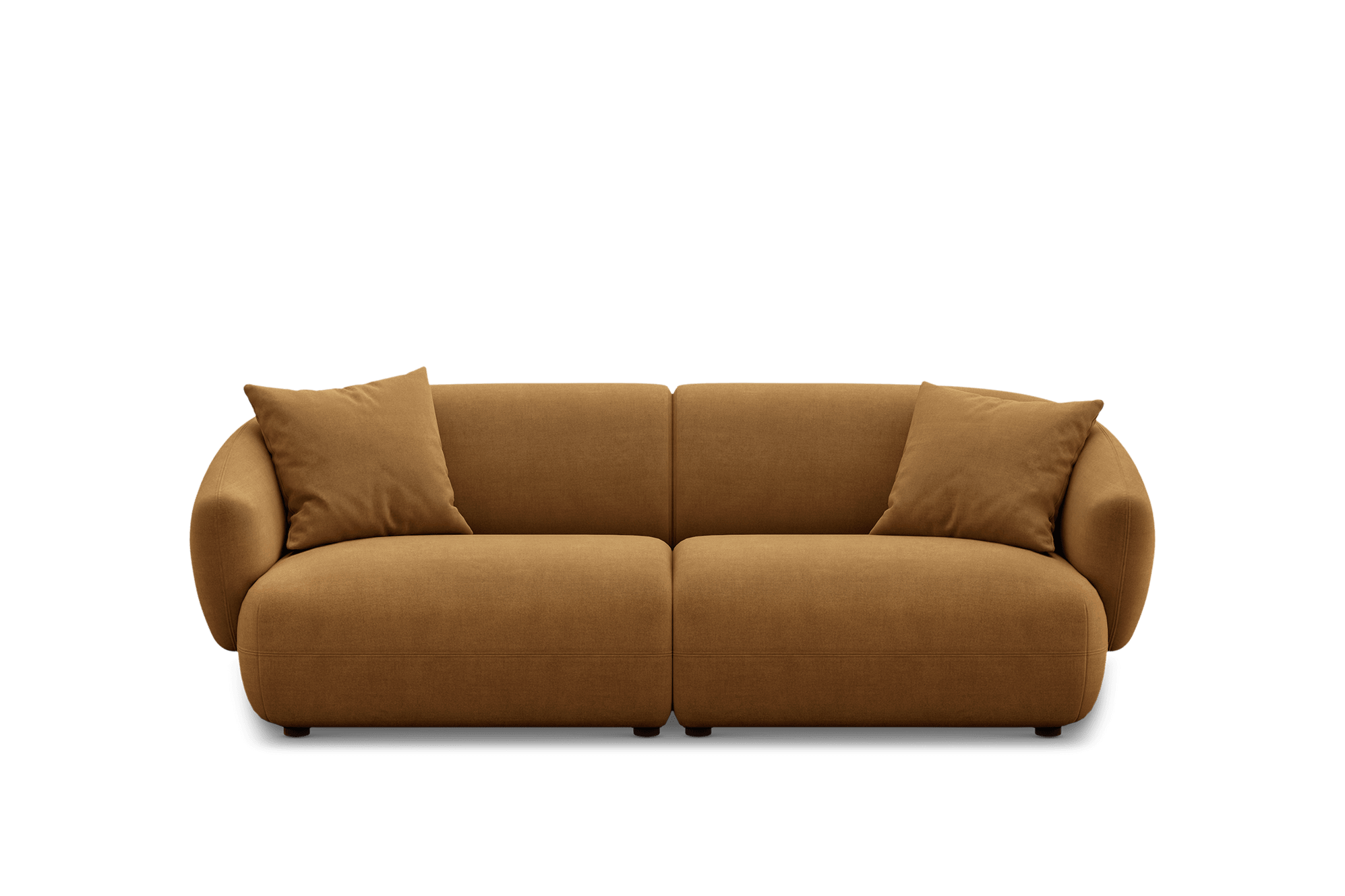 Auburn Sofa Customized, (Performance Fleece) Caramel