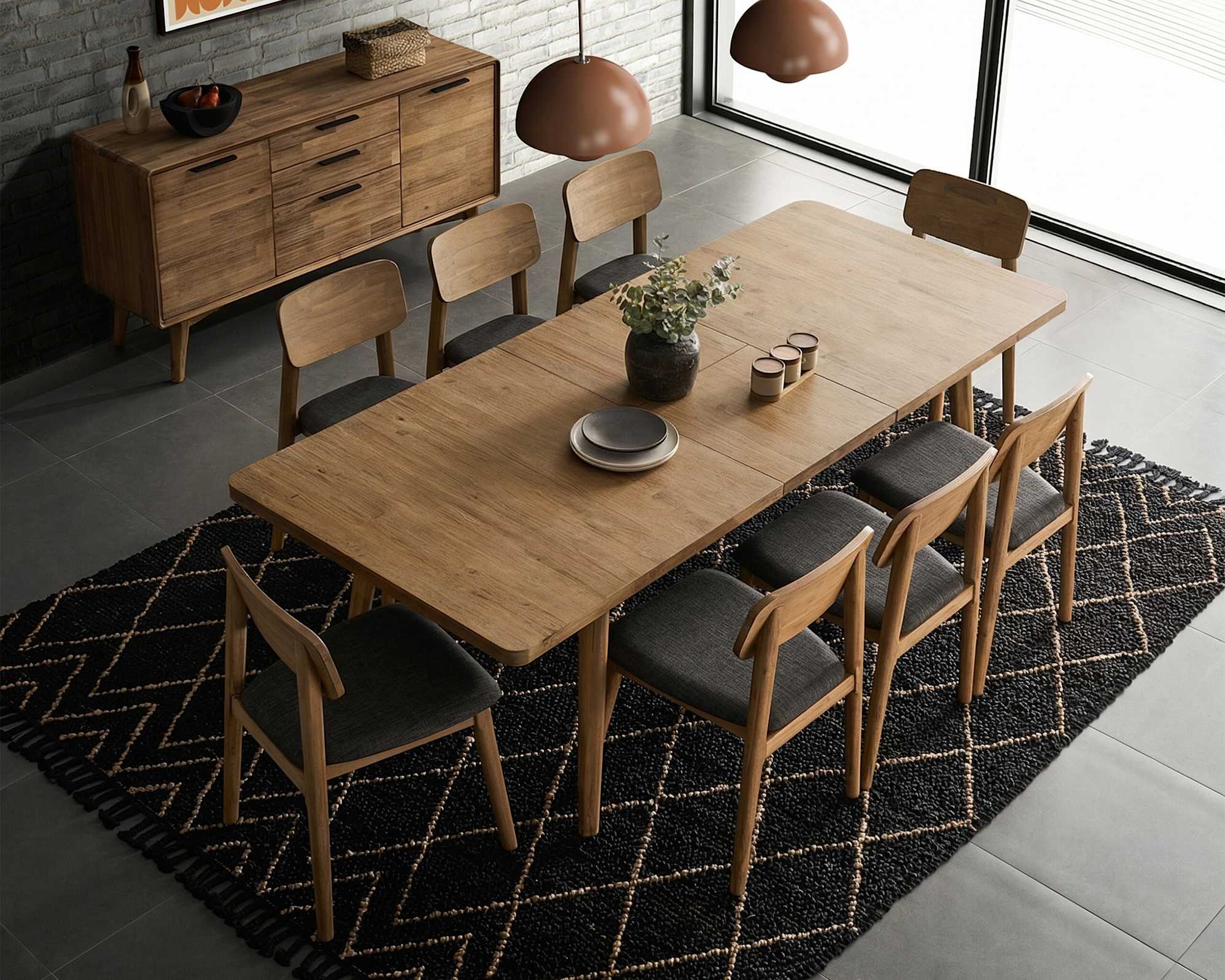 Seb Extendable Dining Table, 190-240cm 3