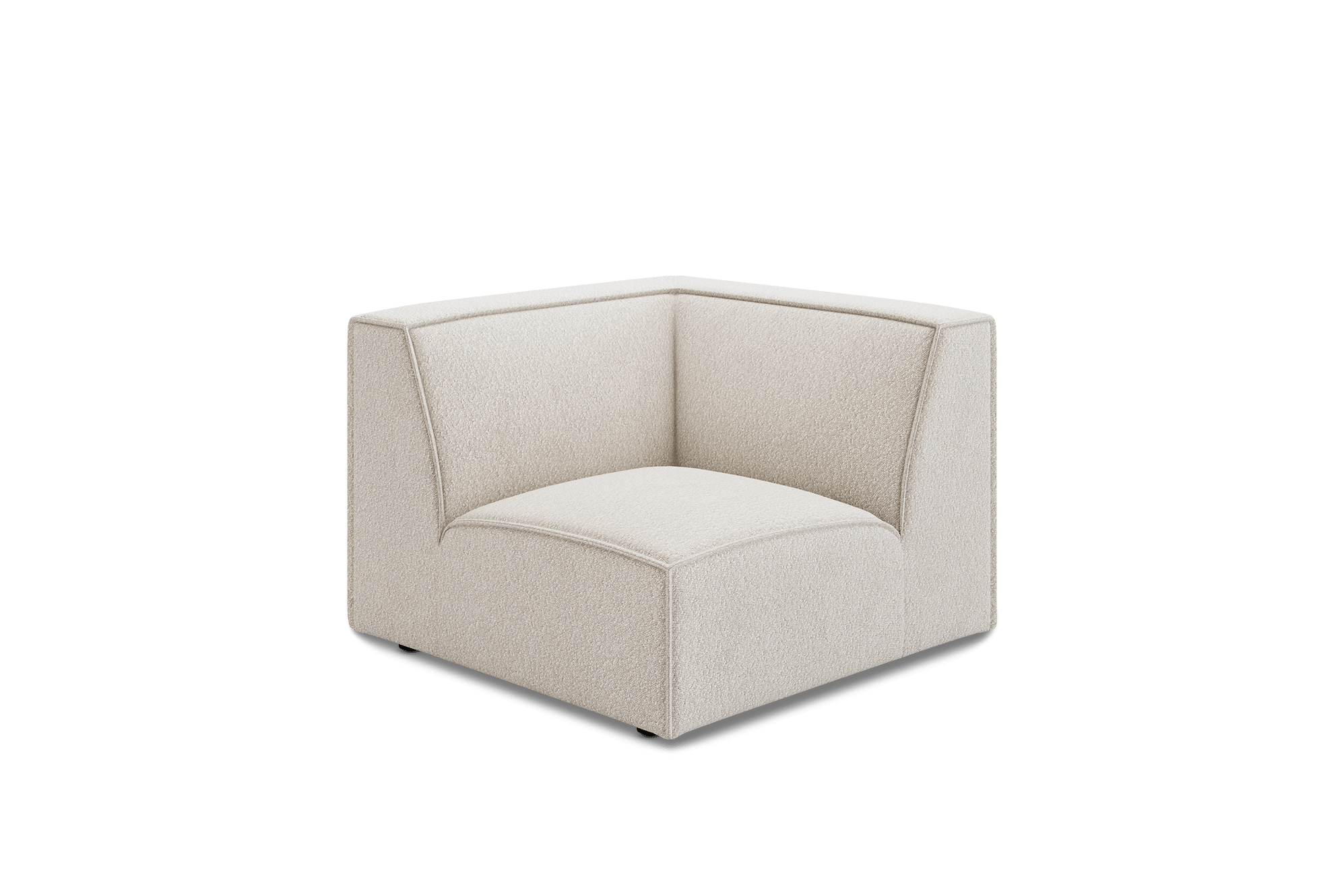 Jonathan Corner Sofa Customised, (Performance Boucle) Cream