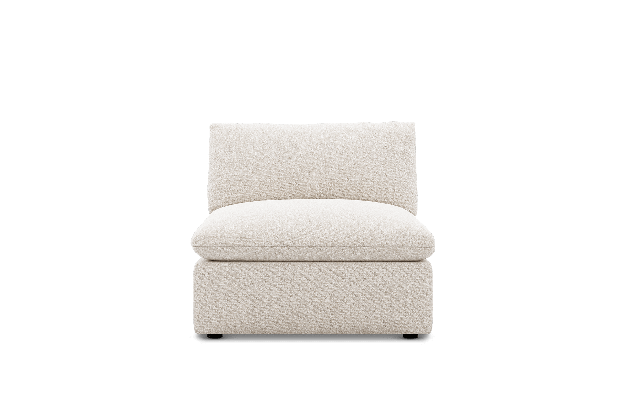 Dawson Armless Sofa Customised, (Performance Boucle) Cream