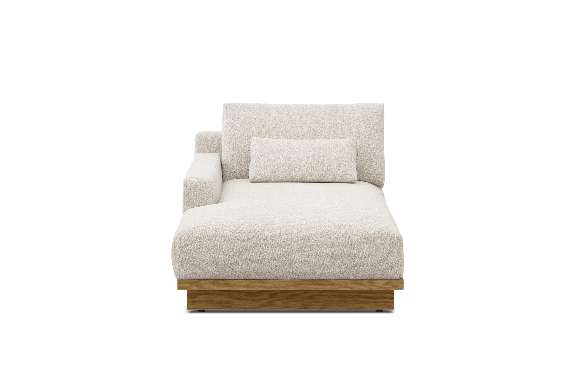 Mori Left Chaise Customised, (Performance Boucle) Cream (Natural)