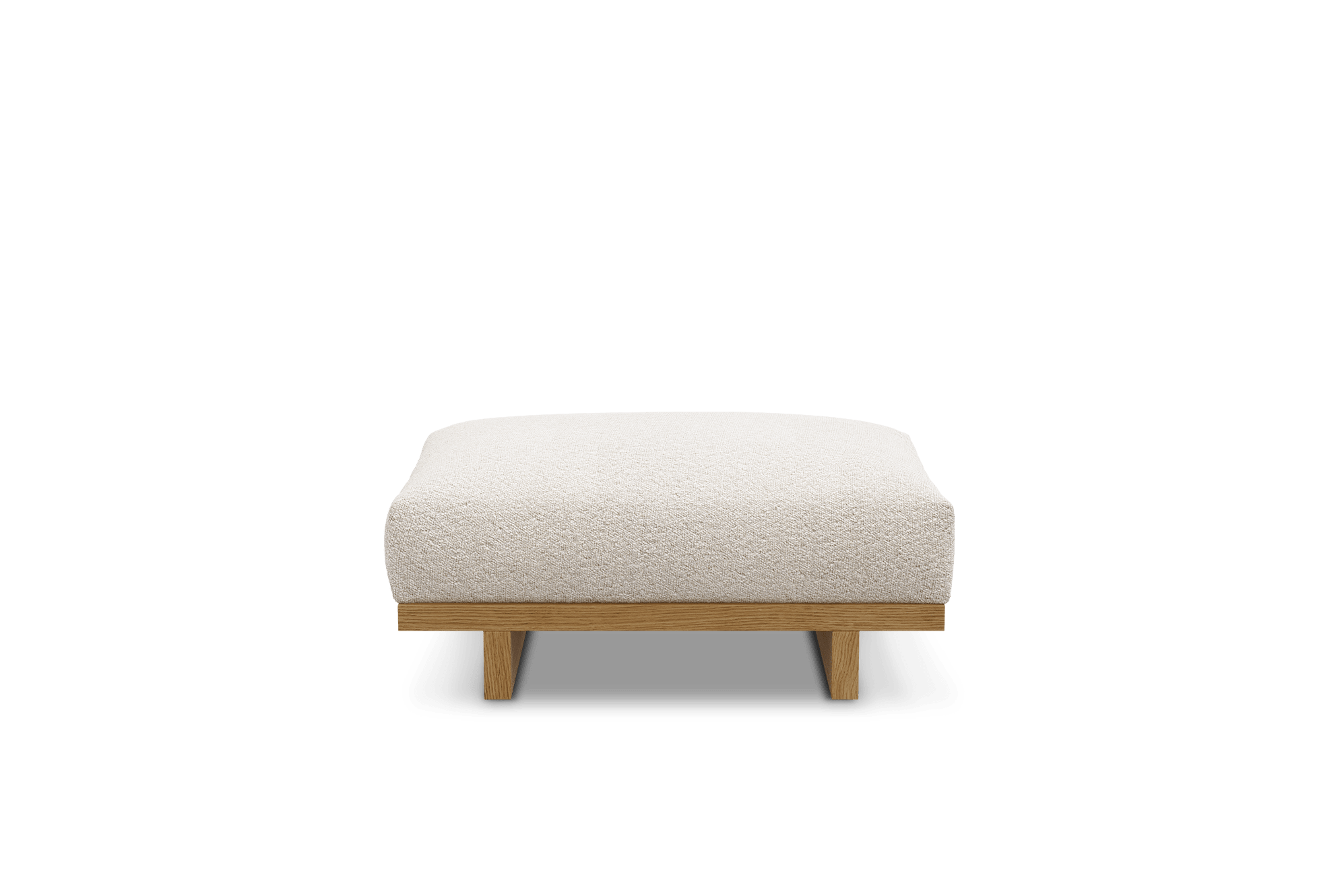 Mori Side Ottoman Customised, (Performance Boucle) Cream (Natural)