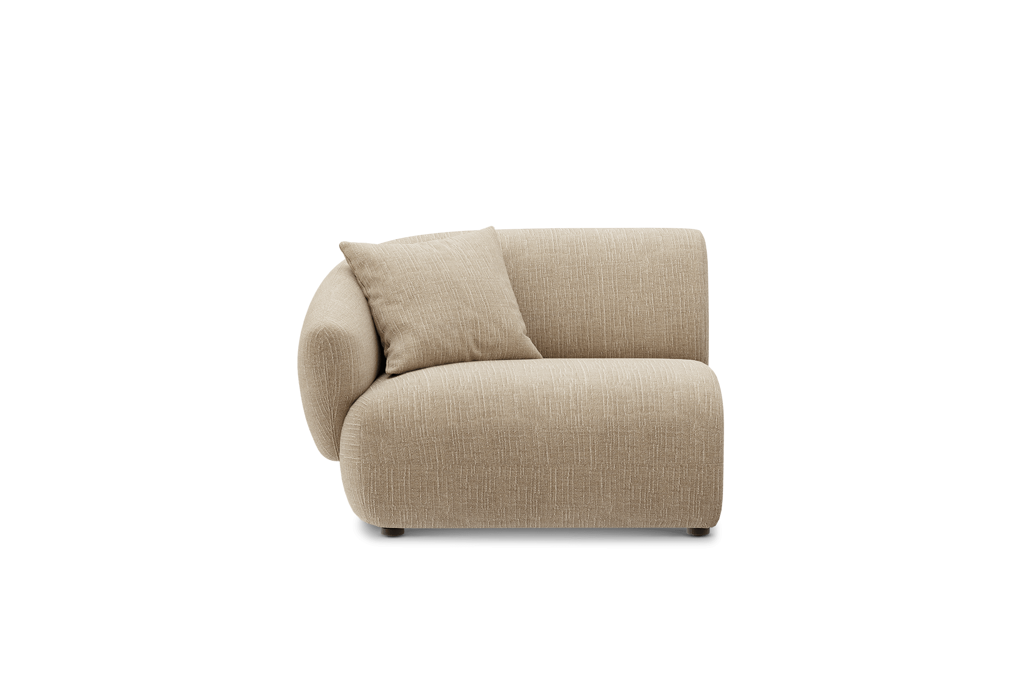 Auburn Left Arm Sofa Customised, (Washed Chenille) Sand