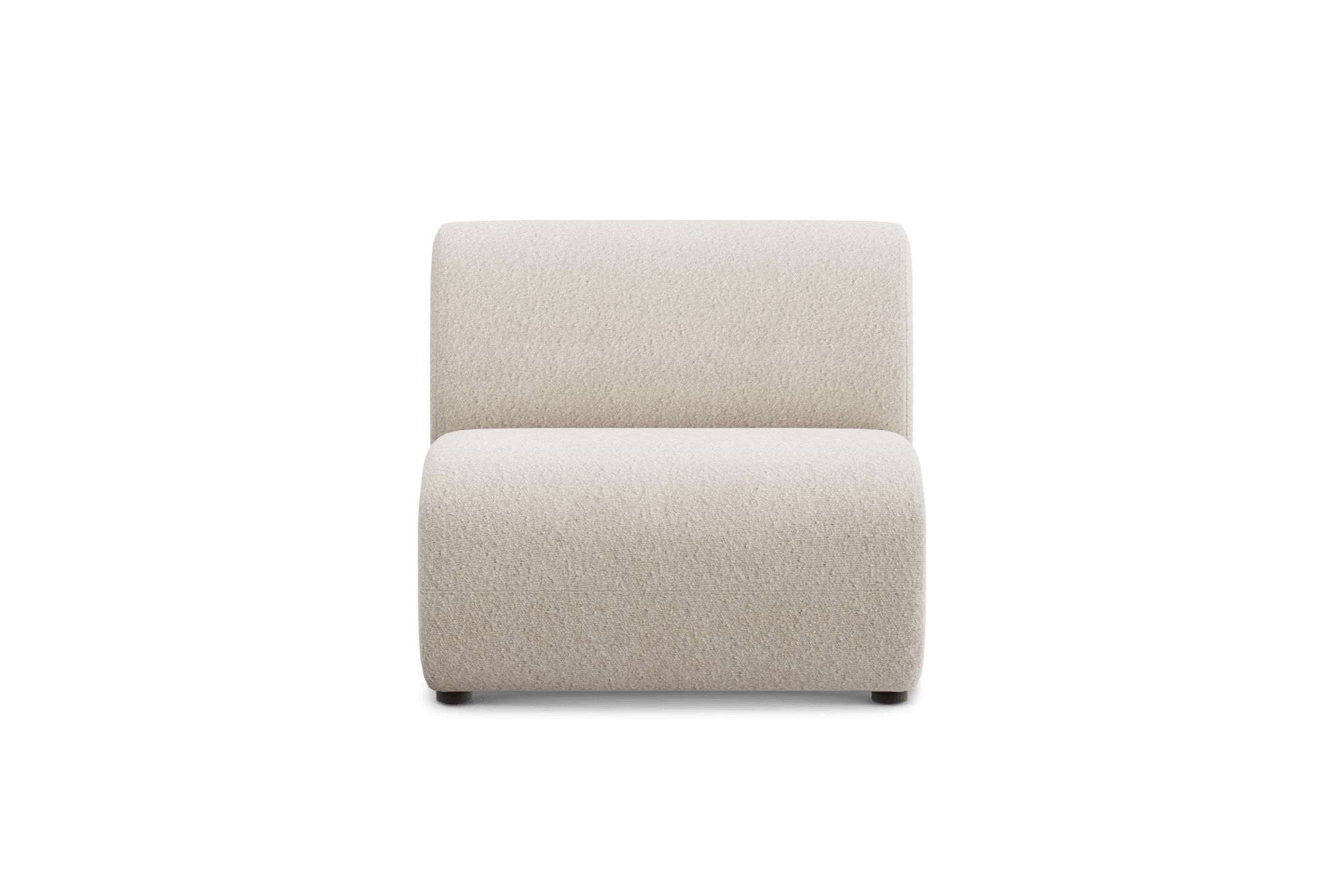 Auburn Armless Couch Customized, (Performance Boucle) Cream