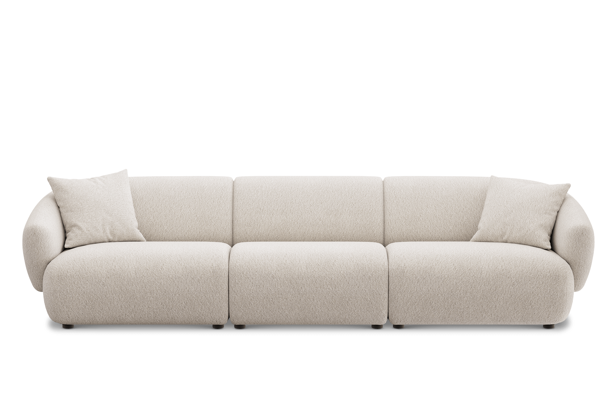 Auburn Extended Sofa Customized, (Performance Boucle) Cream