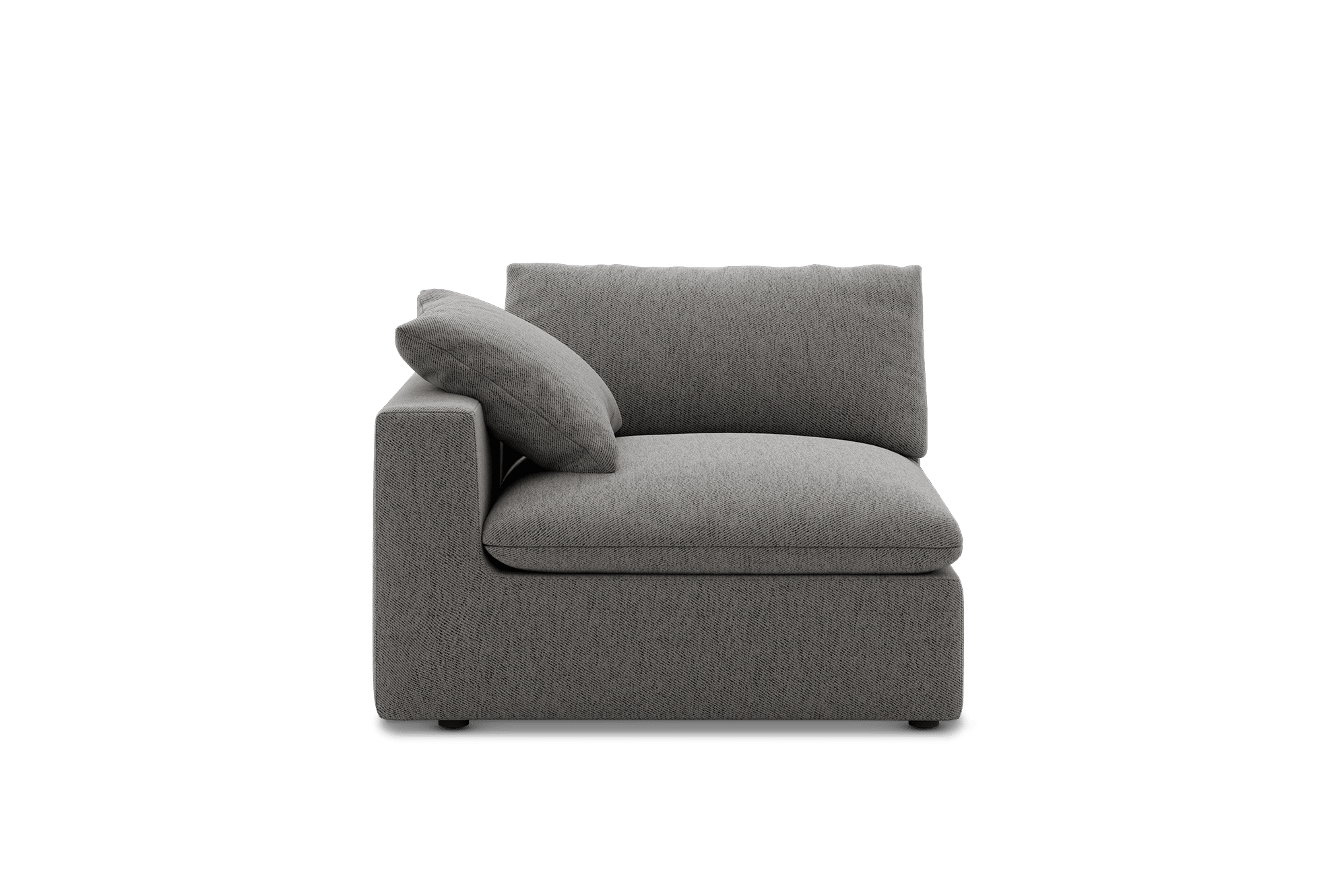 Dawson Left Arm Sofa Customised, (Performance Classic Twill) Dark Grey
