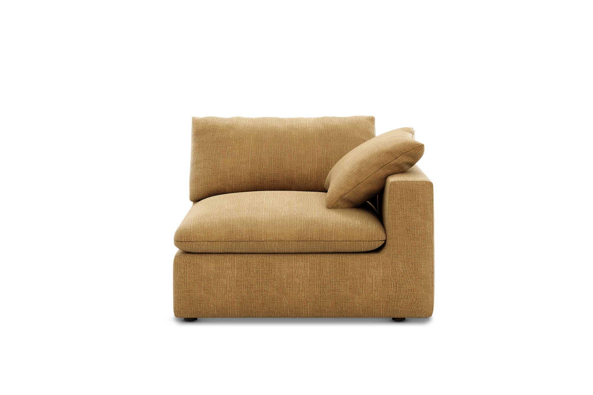 Dawson Right Arm Sofa Customised, (Washed Chenille) Caramel