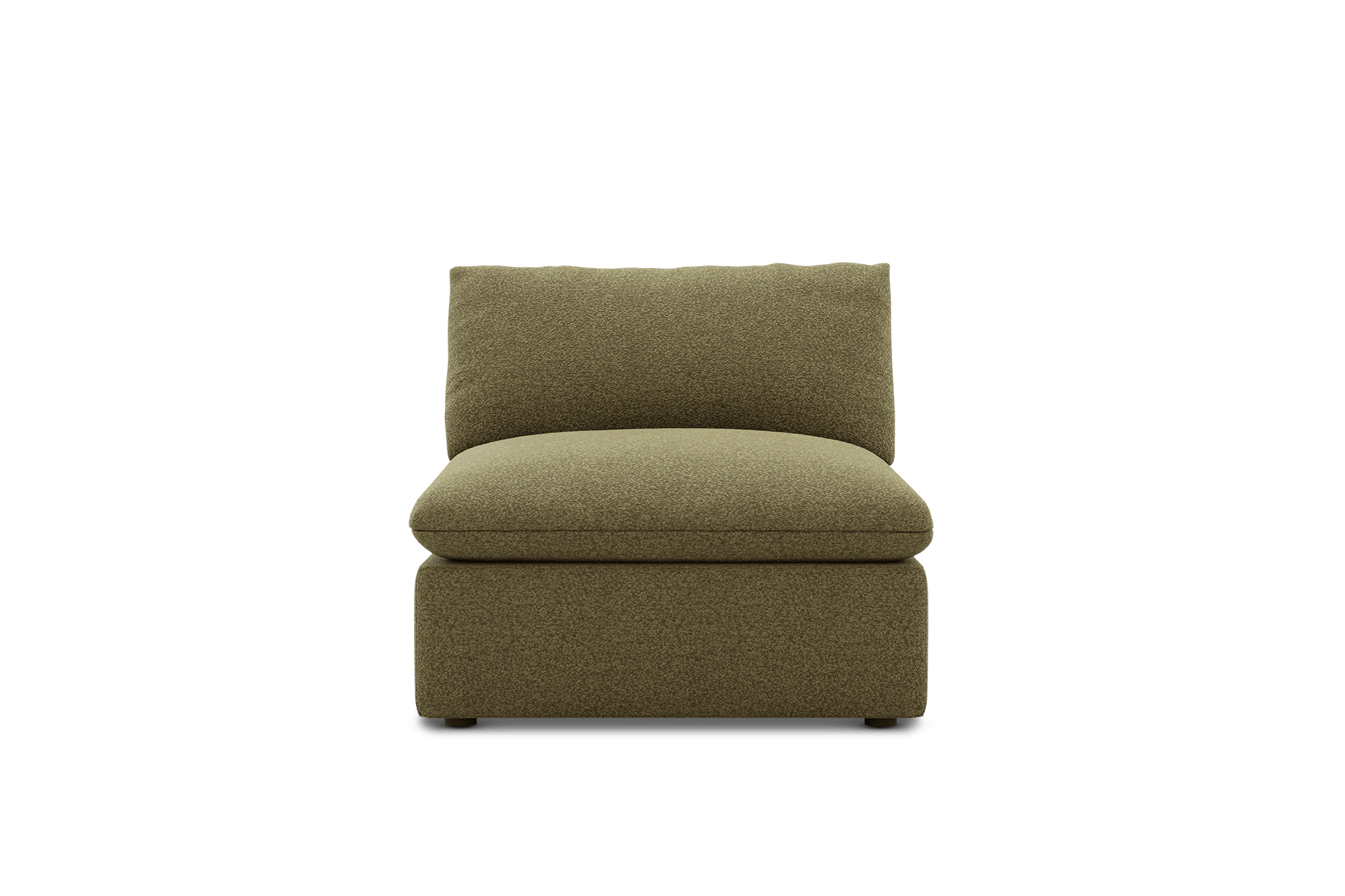 Dawson Armless Sofa Customised, (Performance Boucle) Moss