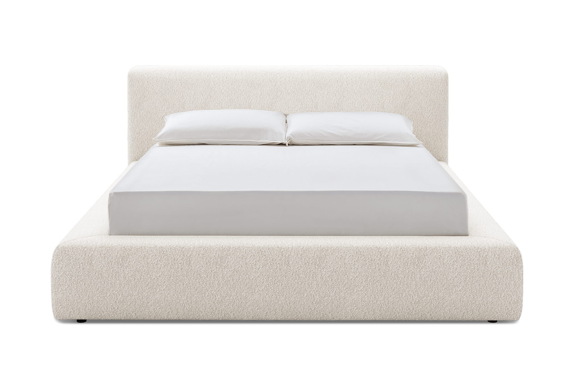 Dawson Queen Size Storage Bed Customised, (Performance Boucle) Cream