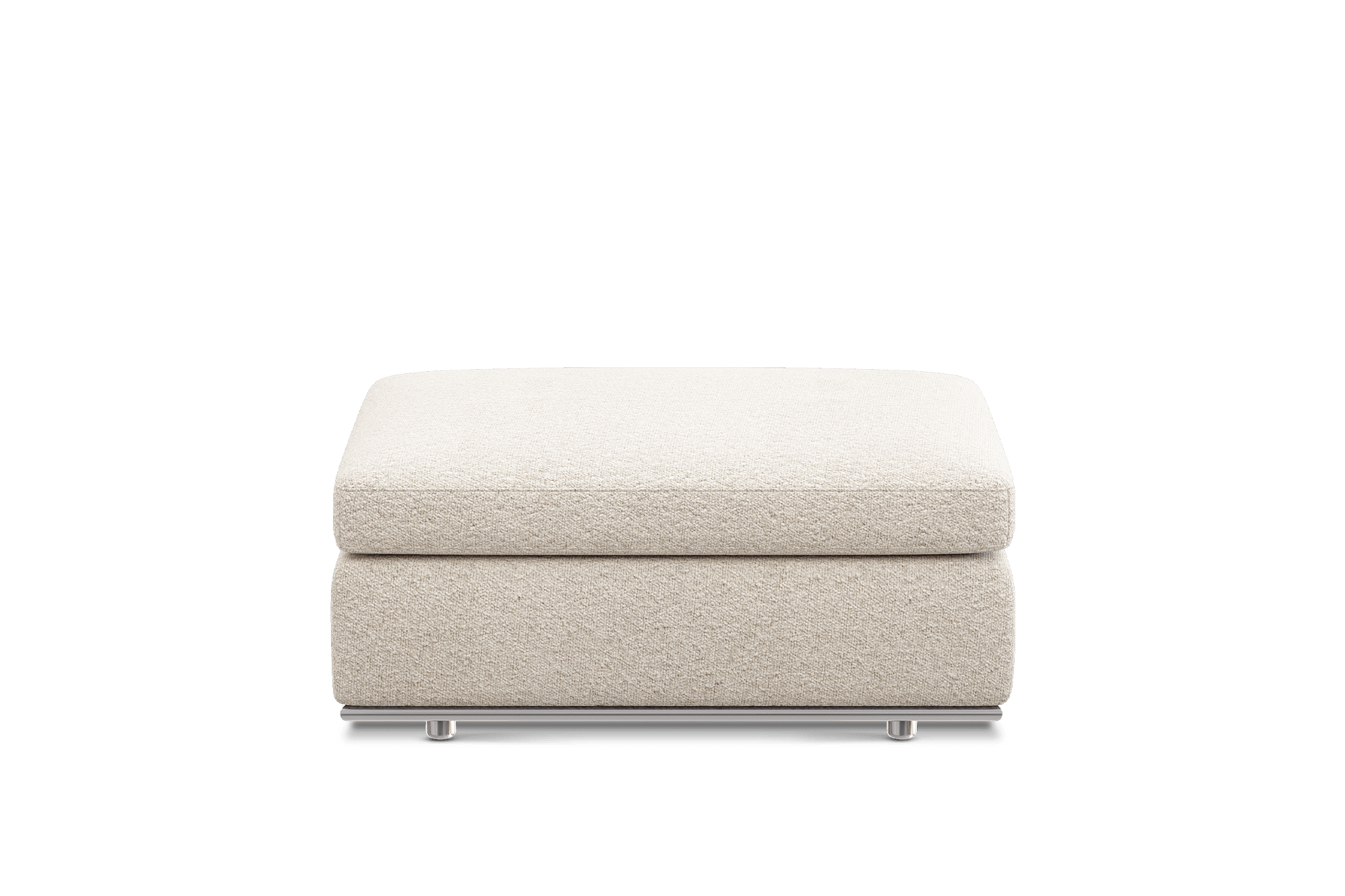 Hamilton Ottoman Cover Customized, (Performance Boucle) Cream
