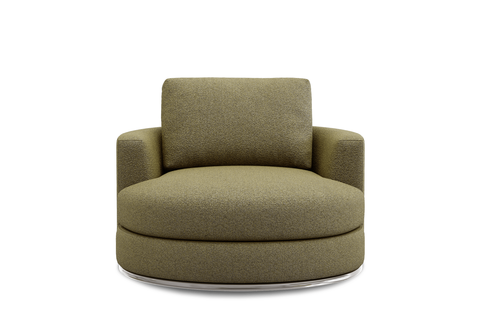 Hamilton Swivel Armchair 100cm Customised, (Performance Boucle) Moss