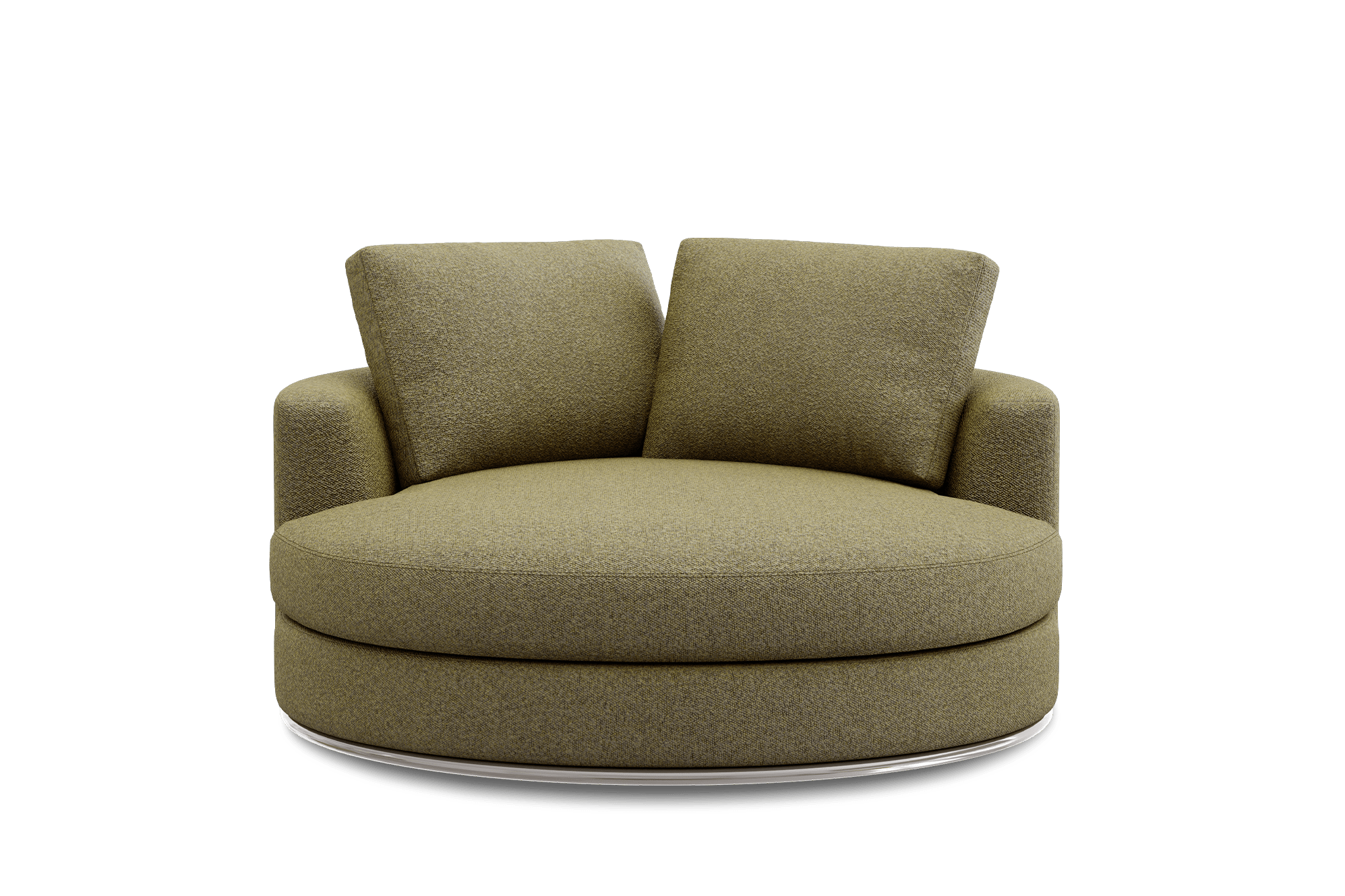 Hamilton Swivel Armchair 130cm Customised, (Performance Boucle) Moss