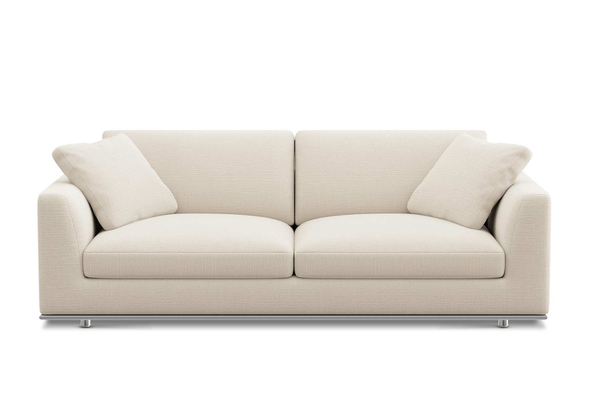 Hamilton 3 Seater Sofa Customised, (Washed Chenille) Cream