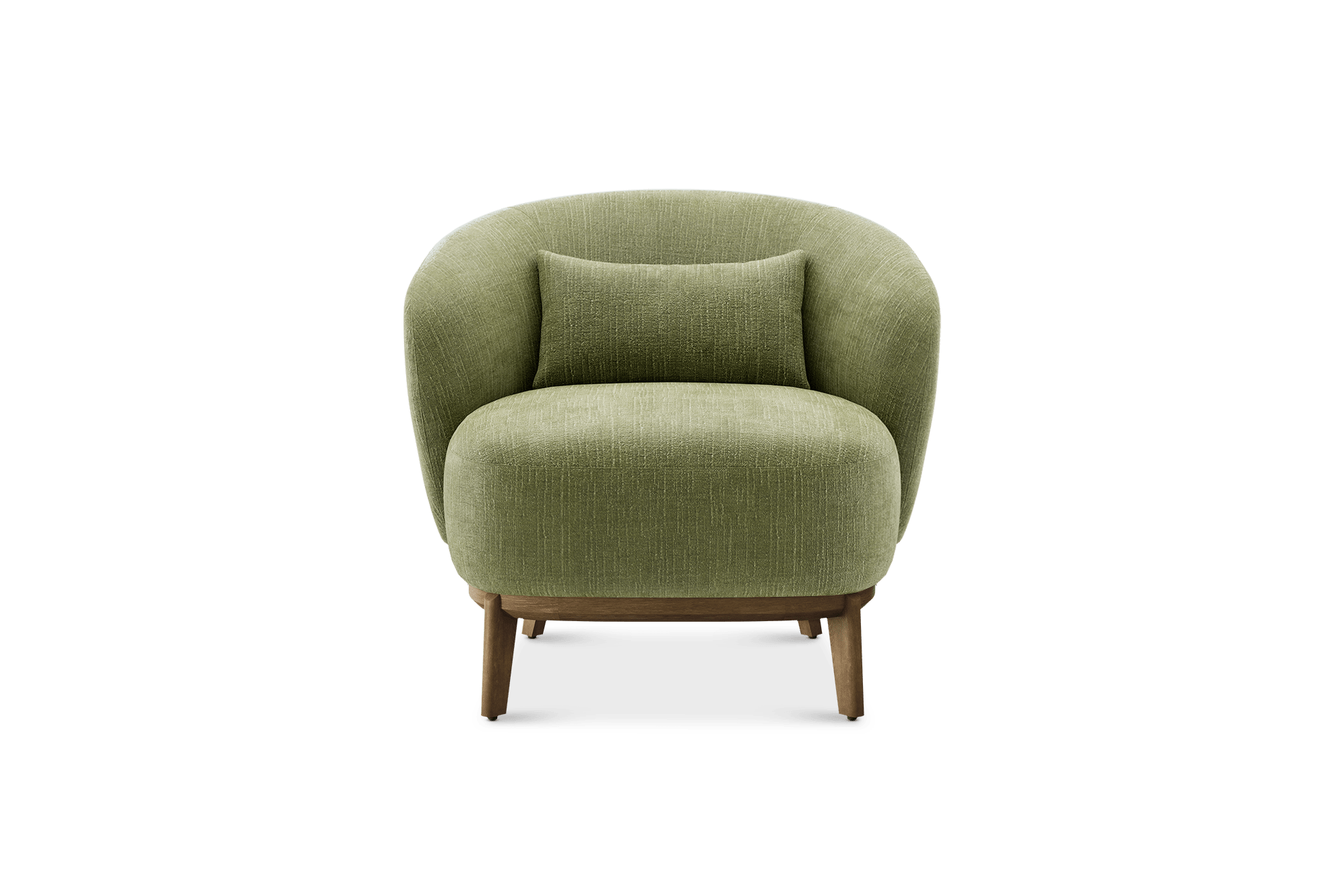 Avery Armchair Customized, (Washed Chenille) Moss