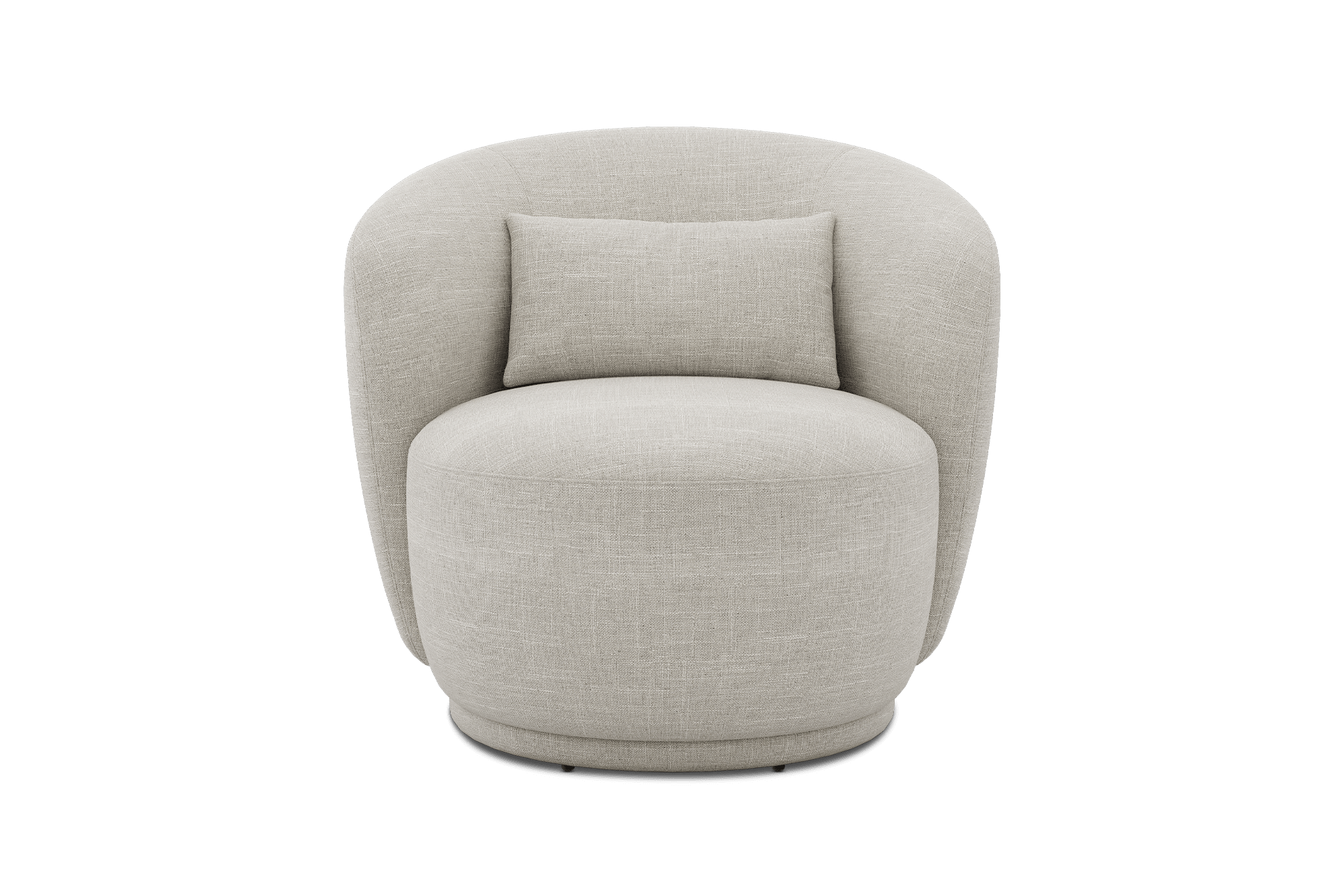 Avery Swivel Armchair Customized, (Performance Linen Weave) Sand