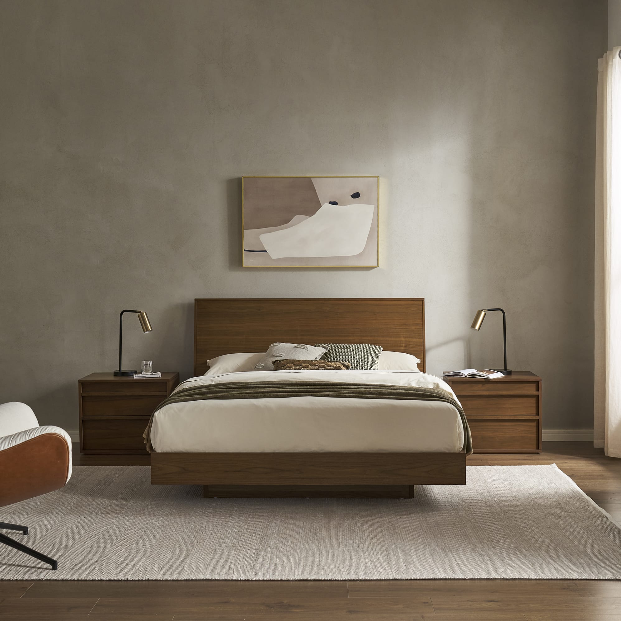 Joseph Bed, Walnut