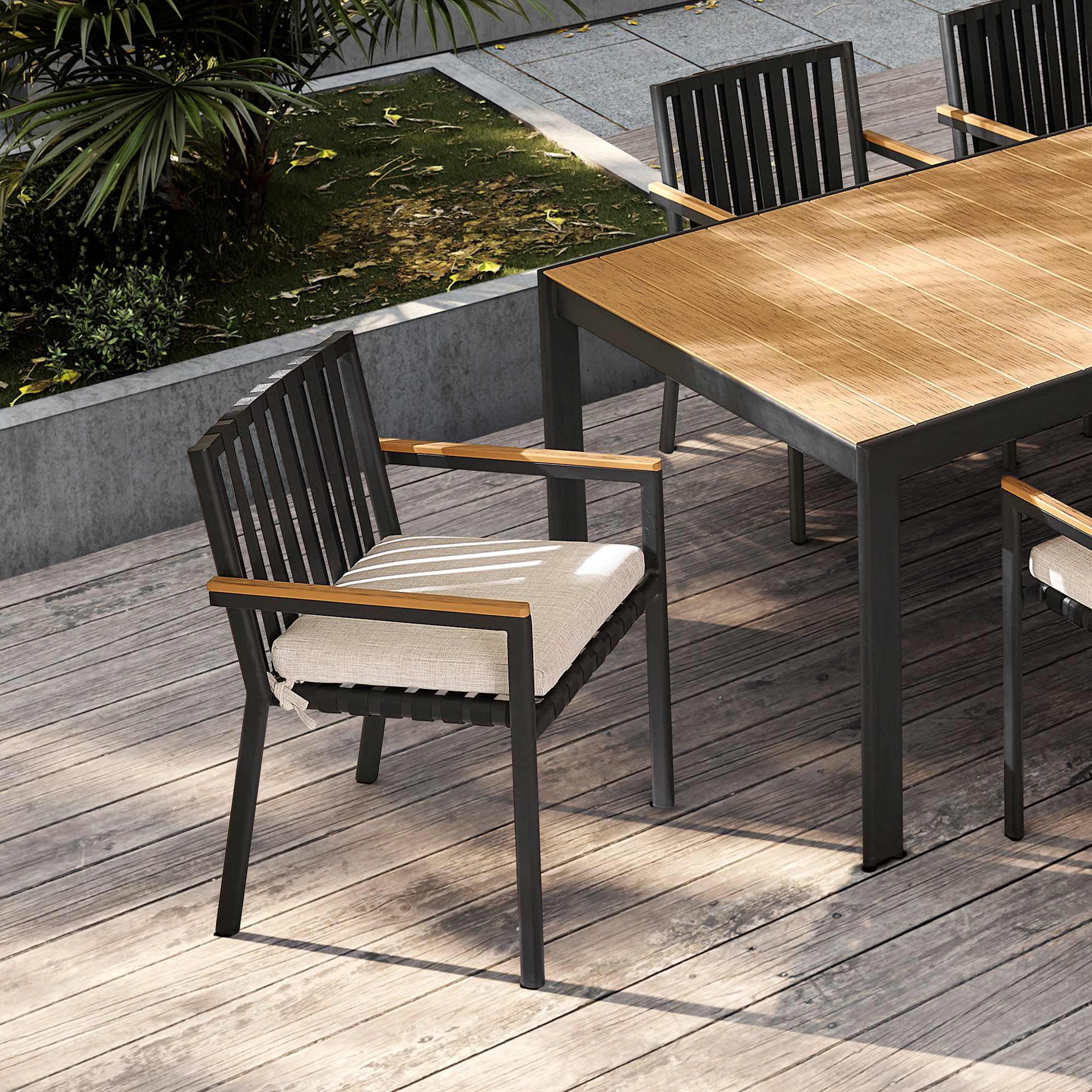 Sorrento Stackable Outdoor Dining Armchair Set