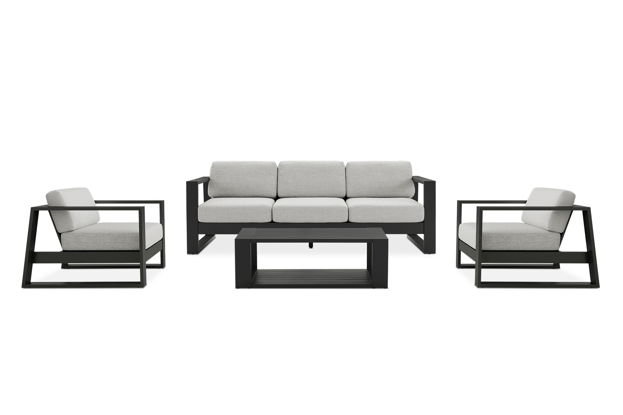 Rio Outdoor Sofa, 2 Lounge Chairs & Table Set