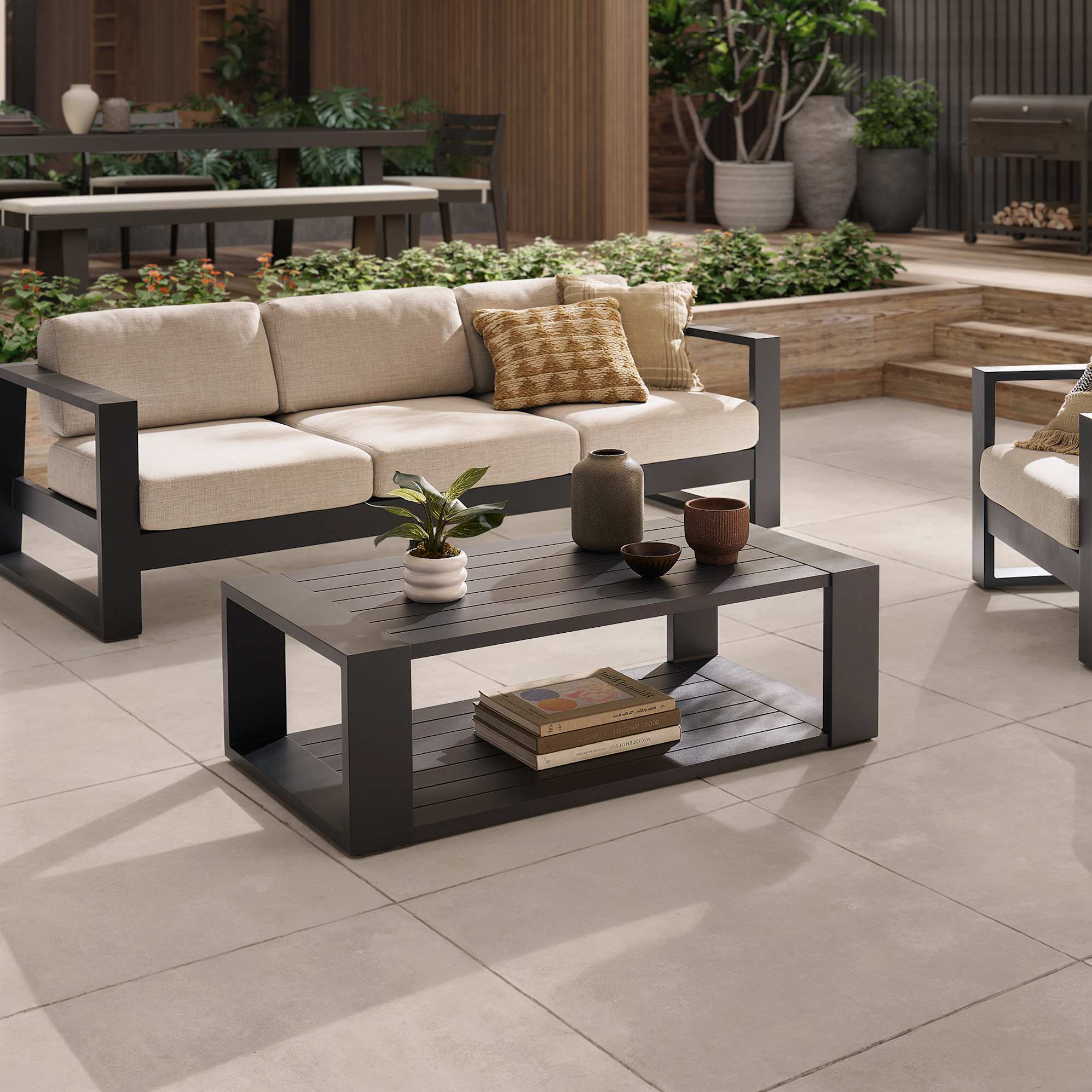 Rio Outdoor Rectangular Box Coffee Table