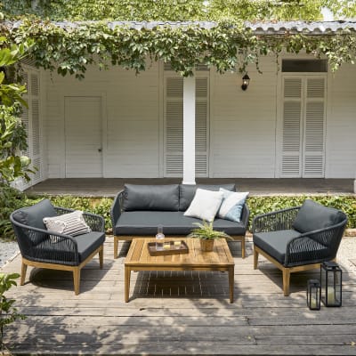 Outdoor loveseat and table set store